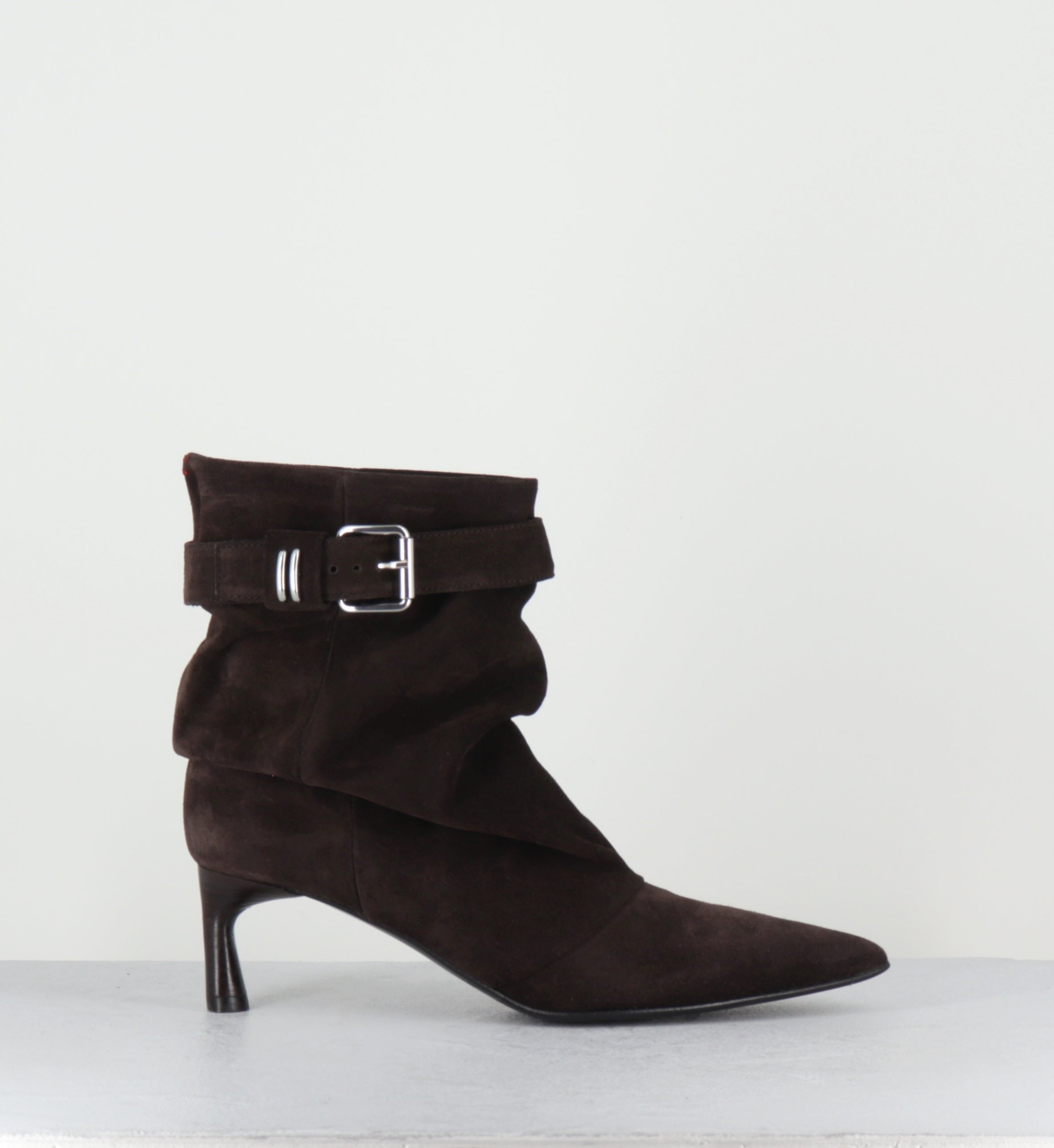 Boots pointues en daim marron - JADE18 VELOUR T MORO