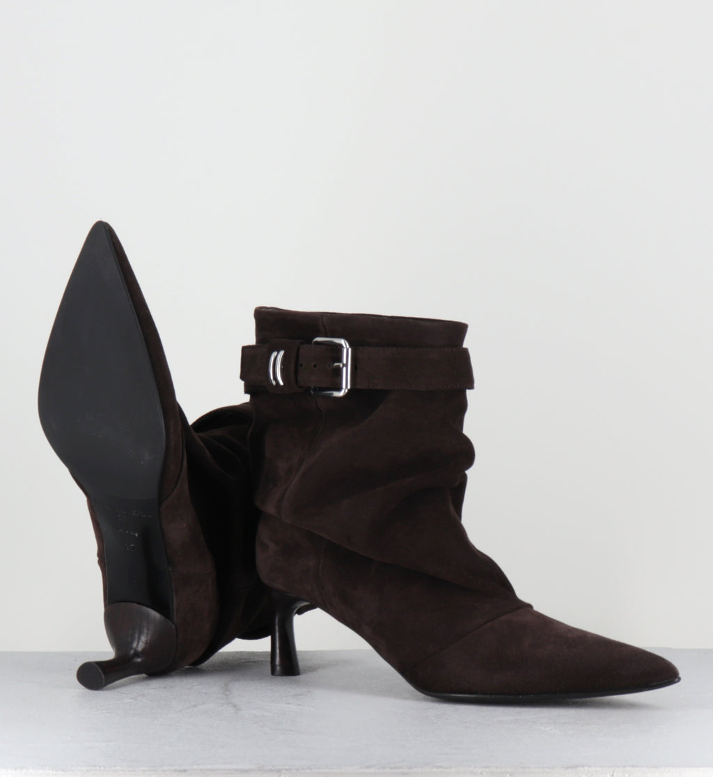 Boots pointues en daim marron - JADE18 VELOUR T MORO