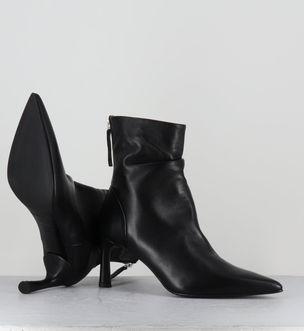 Bottines pointues en cuir noir - JERA26 BARON NERO