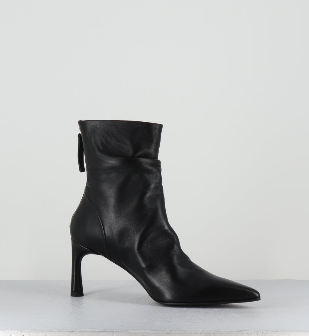 Bottines pointues en cuir noir - JERA26 BARON NERO