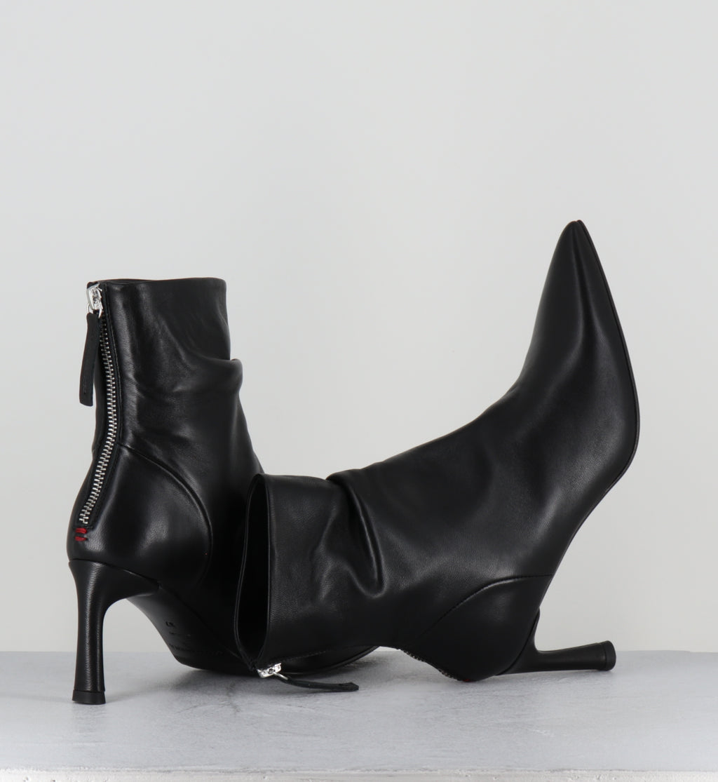 Bottines pointues en cuir noir - JERA26 BARON NERO