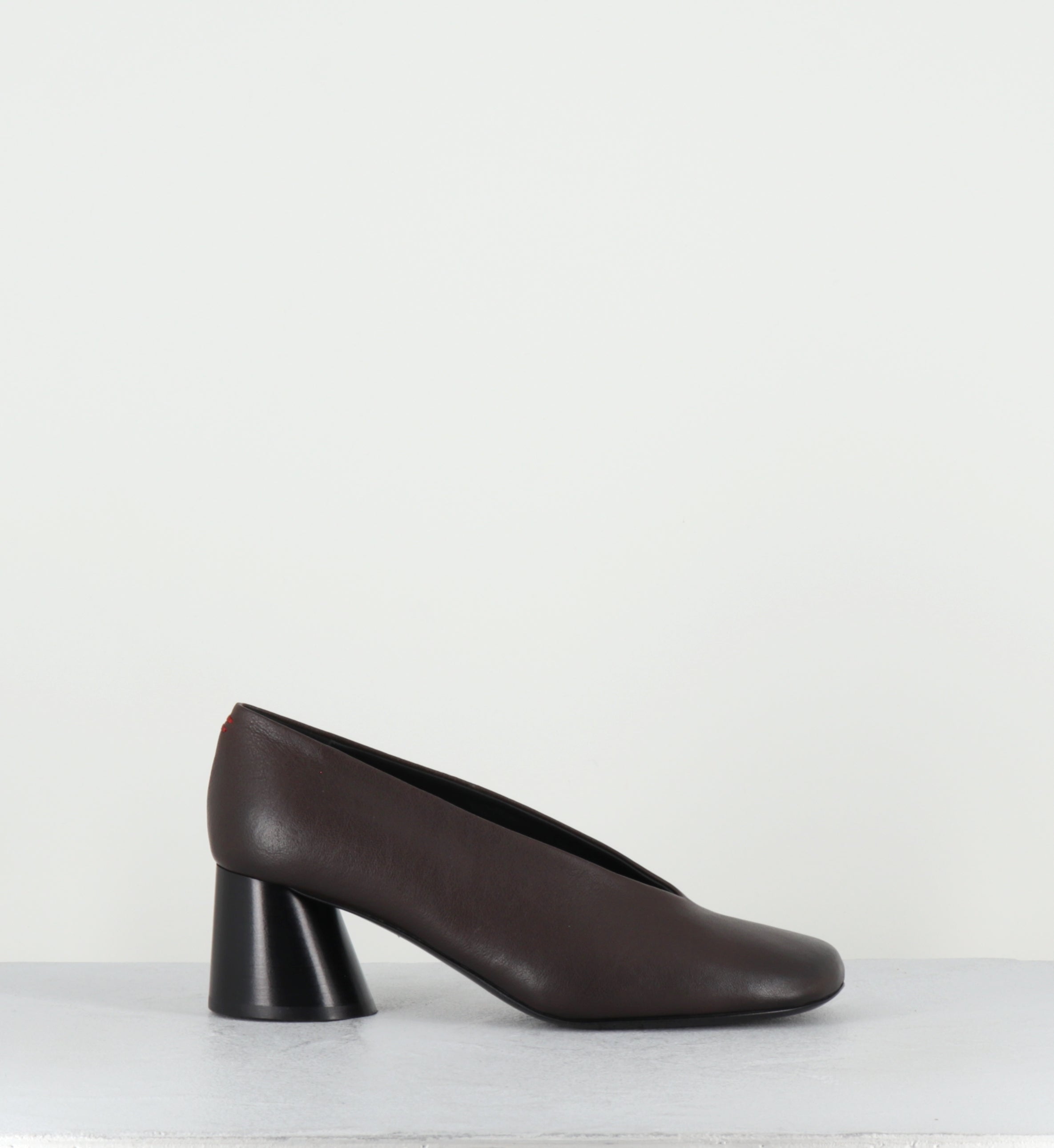 Escarpins en cuir marron - ODILE01 WASH MOKA