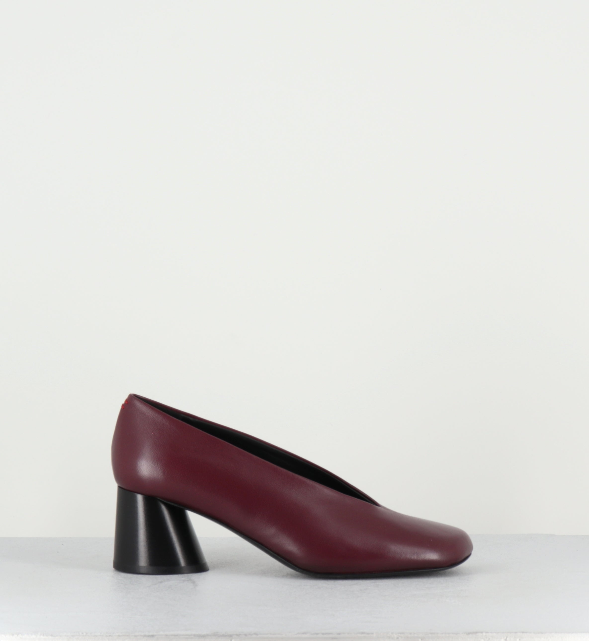 Escarpins en cuir bordeaux - ODILE01 BARON BORGONIA