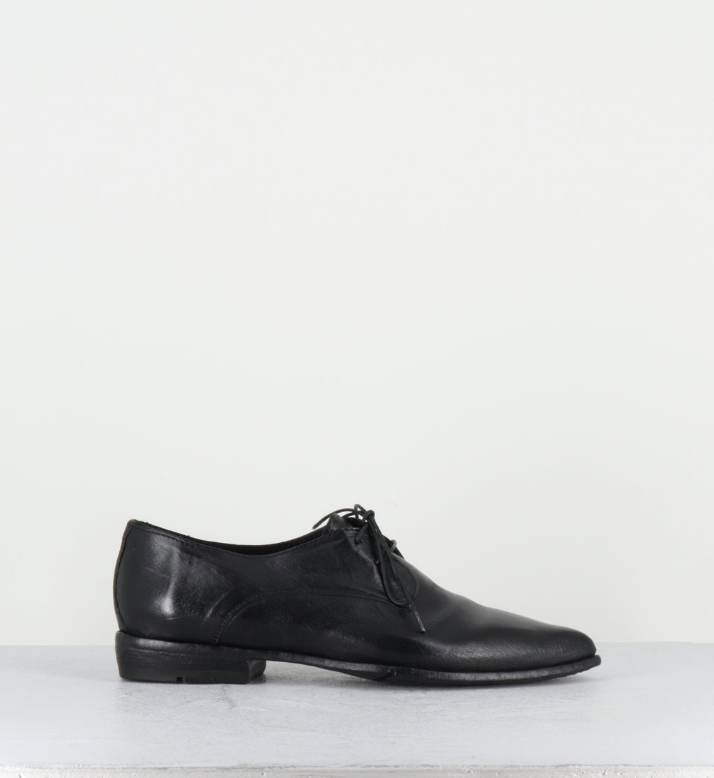 Derby bout pointu cuir noir - DL19A RANCH NERO