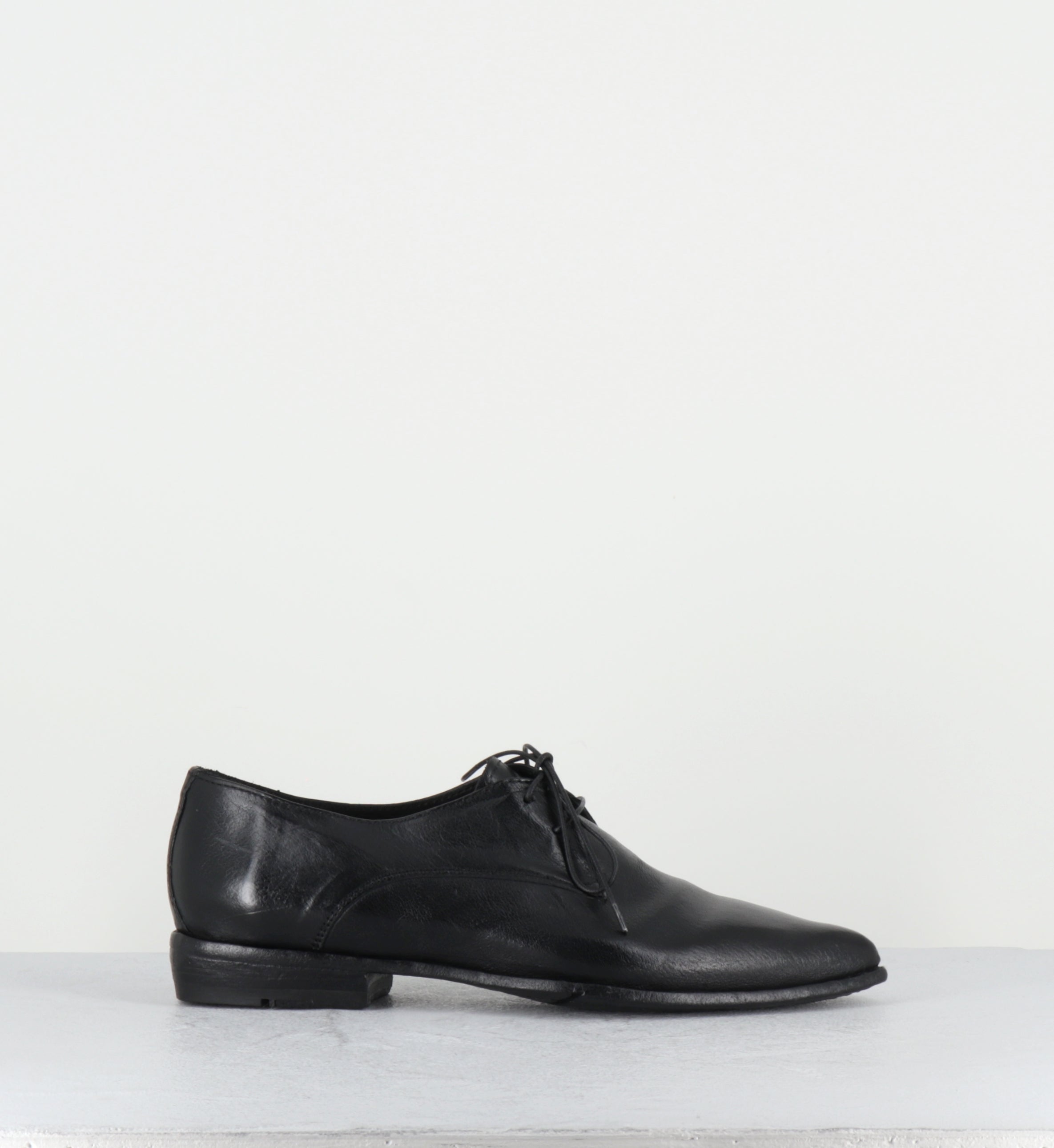Derby bout pointu cuir noir - DL19A RANCH NERO