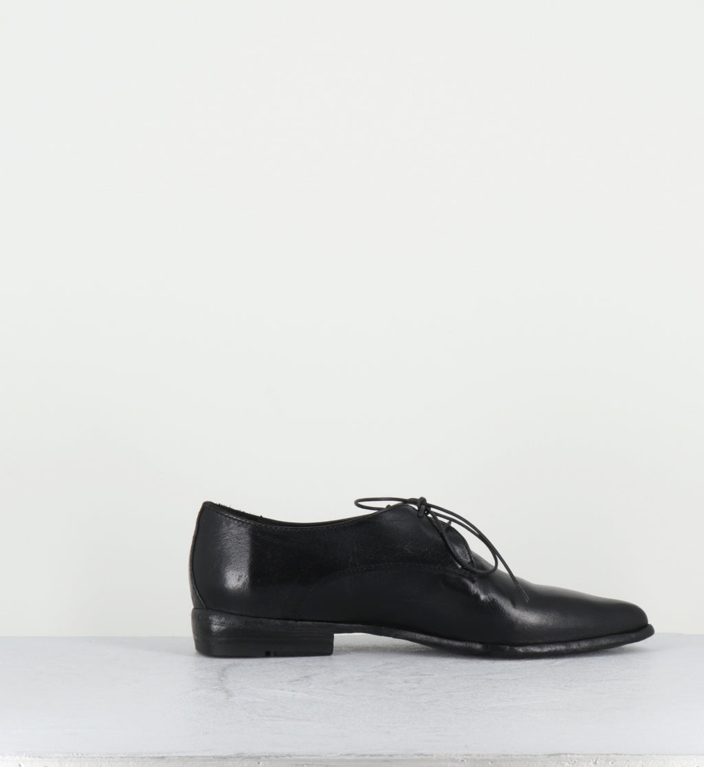 Derby bout pointu cuir noir - DL19A RANCH NERO