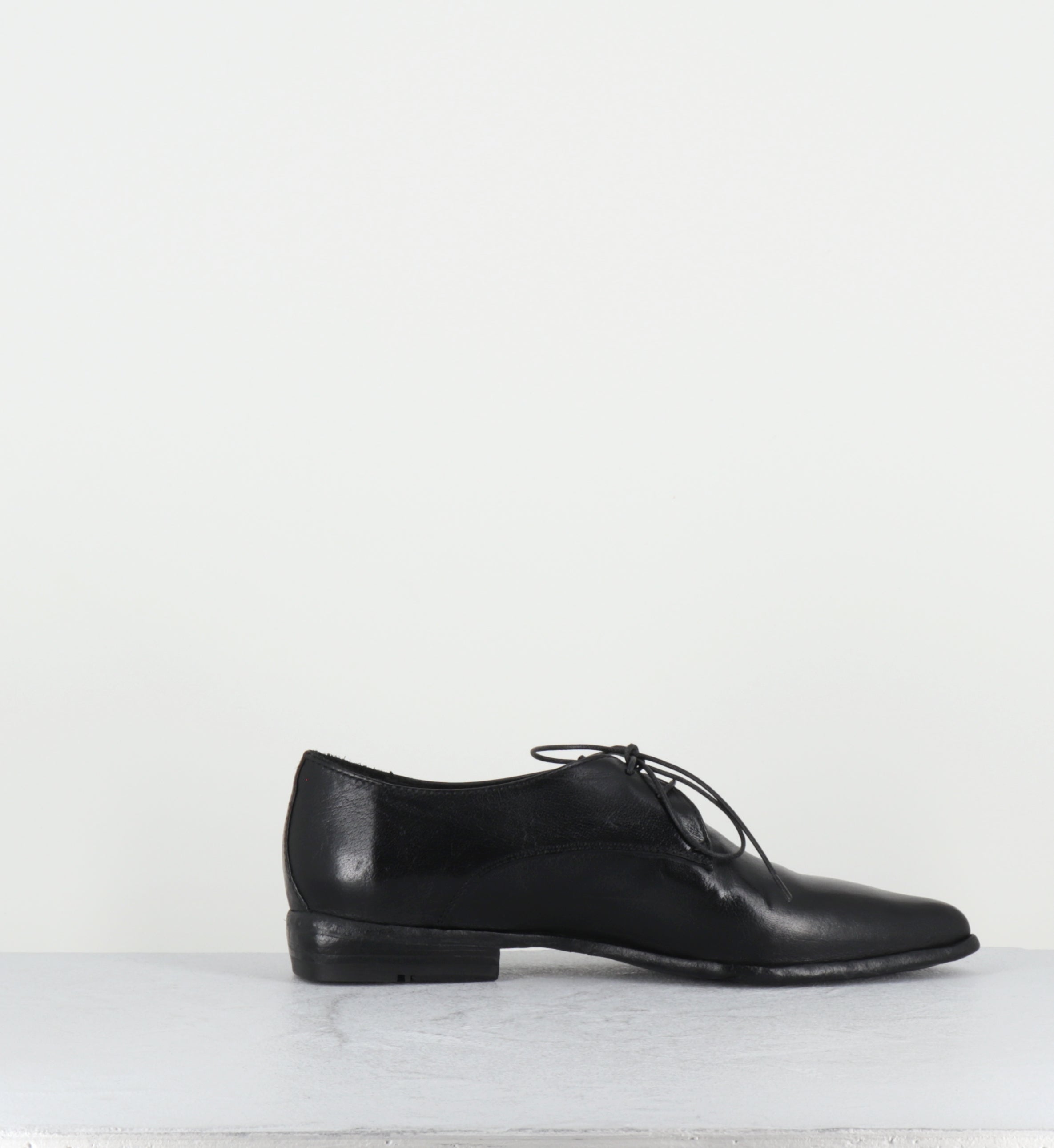 Derby bout pointu cuir noir - DL19A RANCH NERO