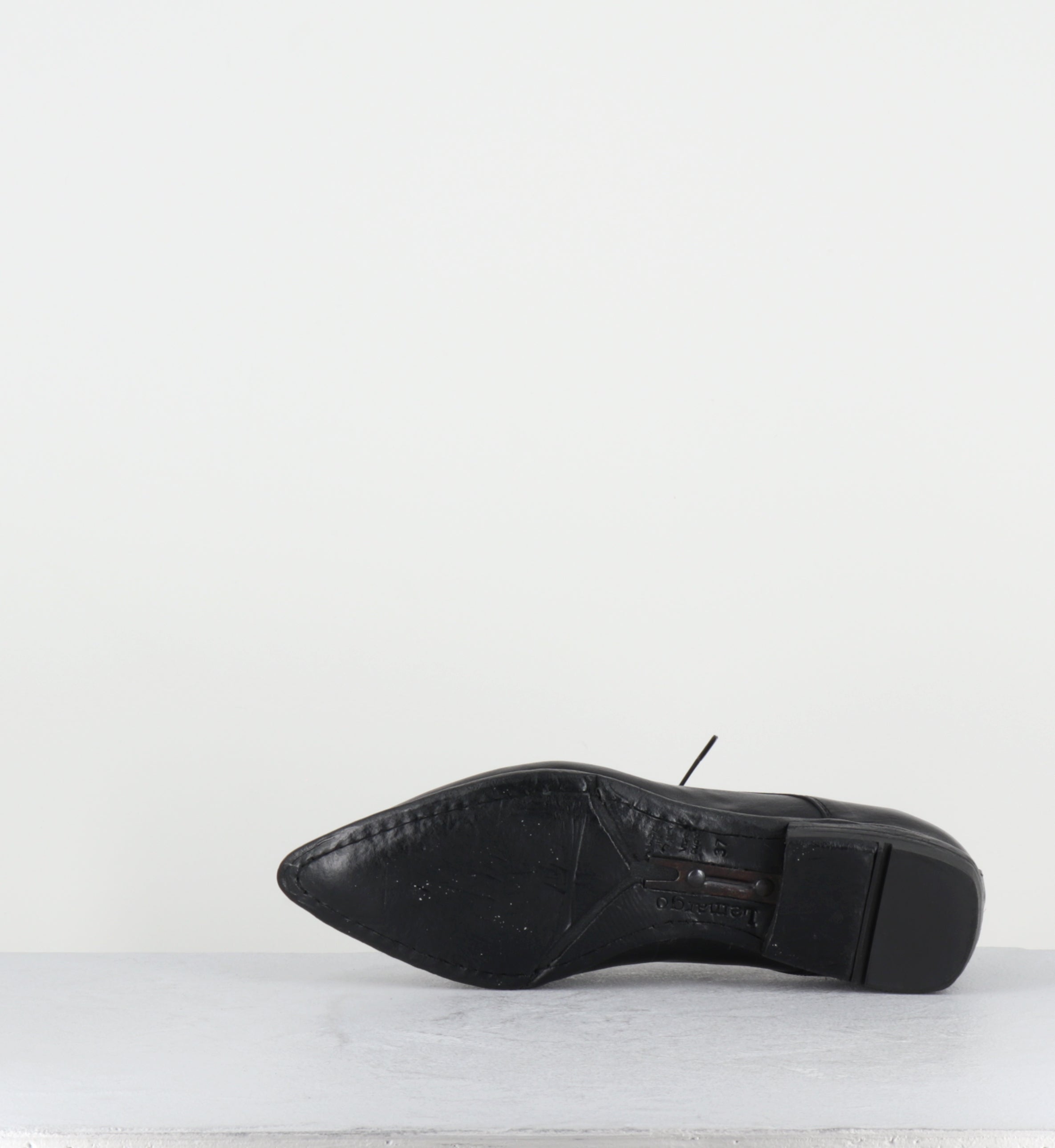 Derby bout pointu cuir noir - DL19A RANCH NERO