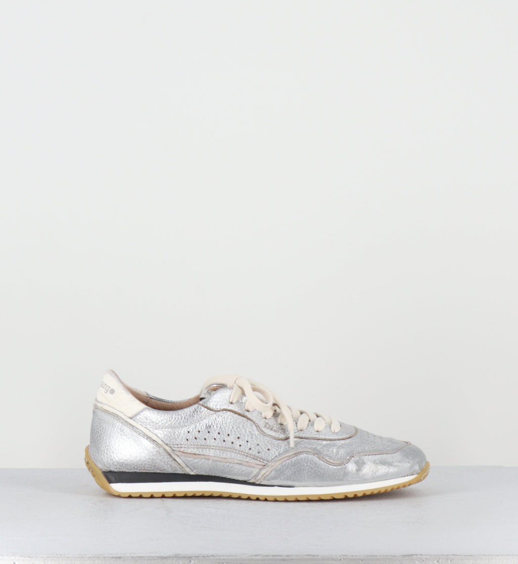 Sneakers en cuir argent - IB01H LAM ARGENTO