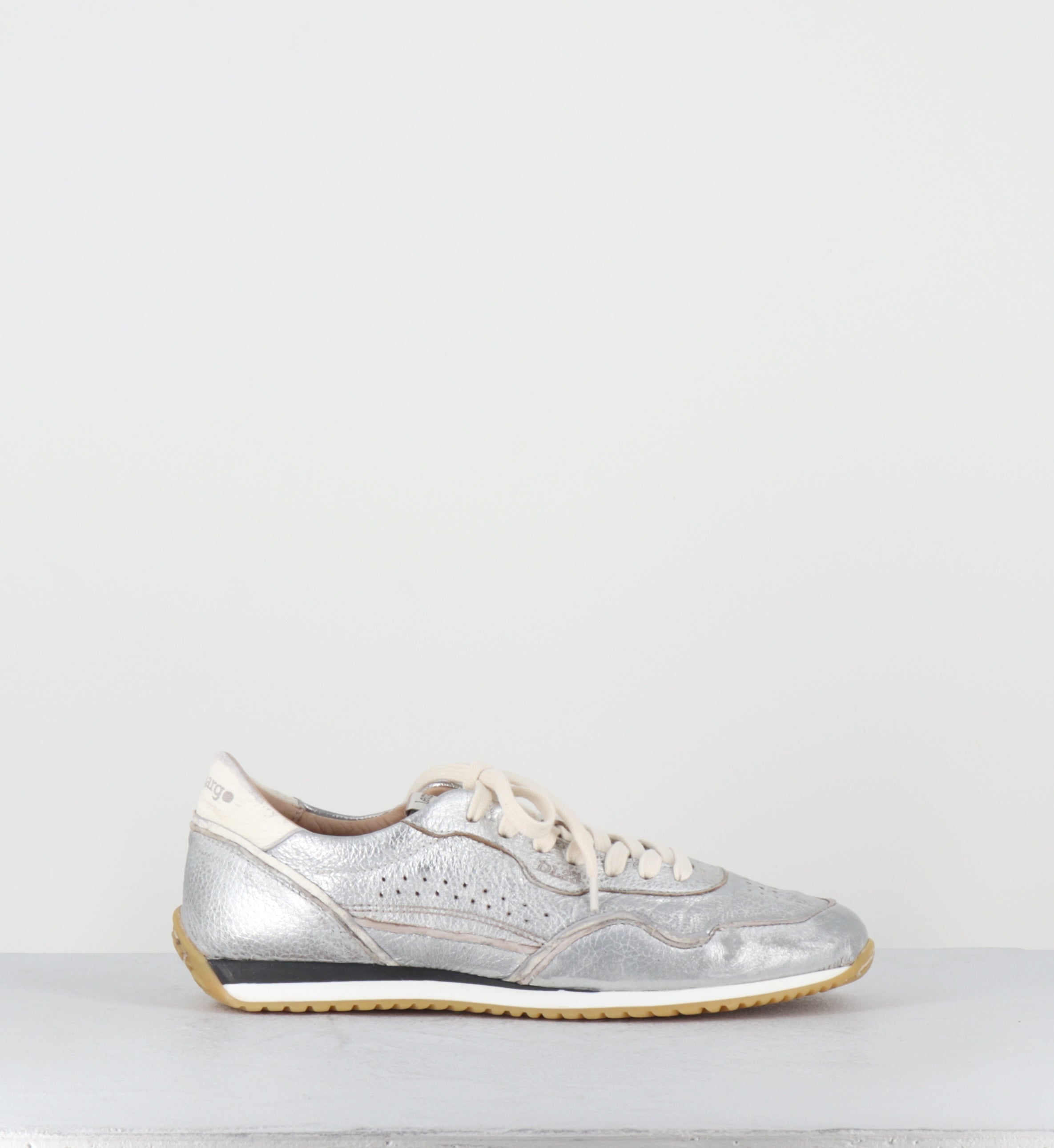 Sneakers en cuir argent - IB01H LAM ARGENTO