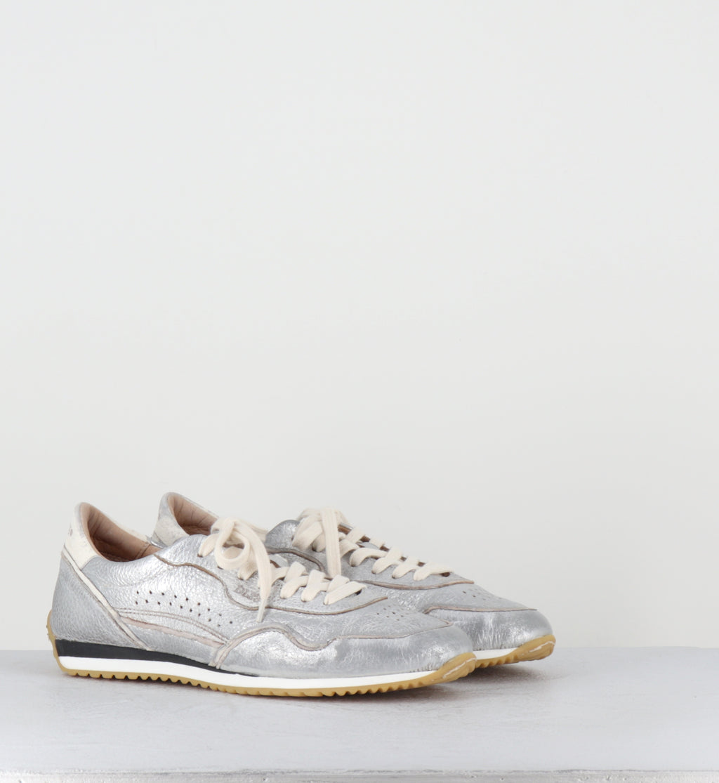 Sneakers en cuir argent - IB01H LAM ARGENTO