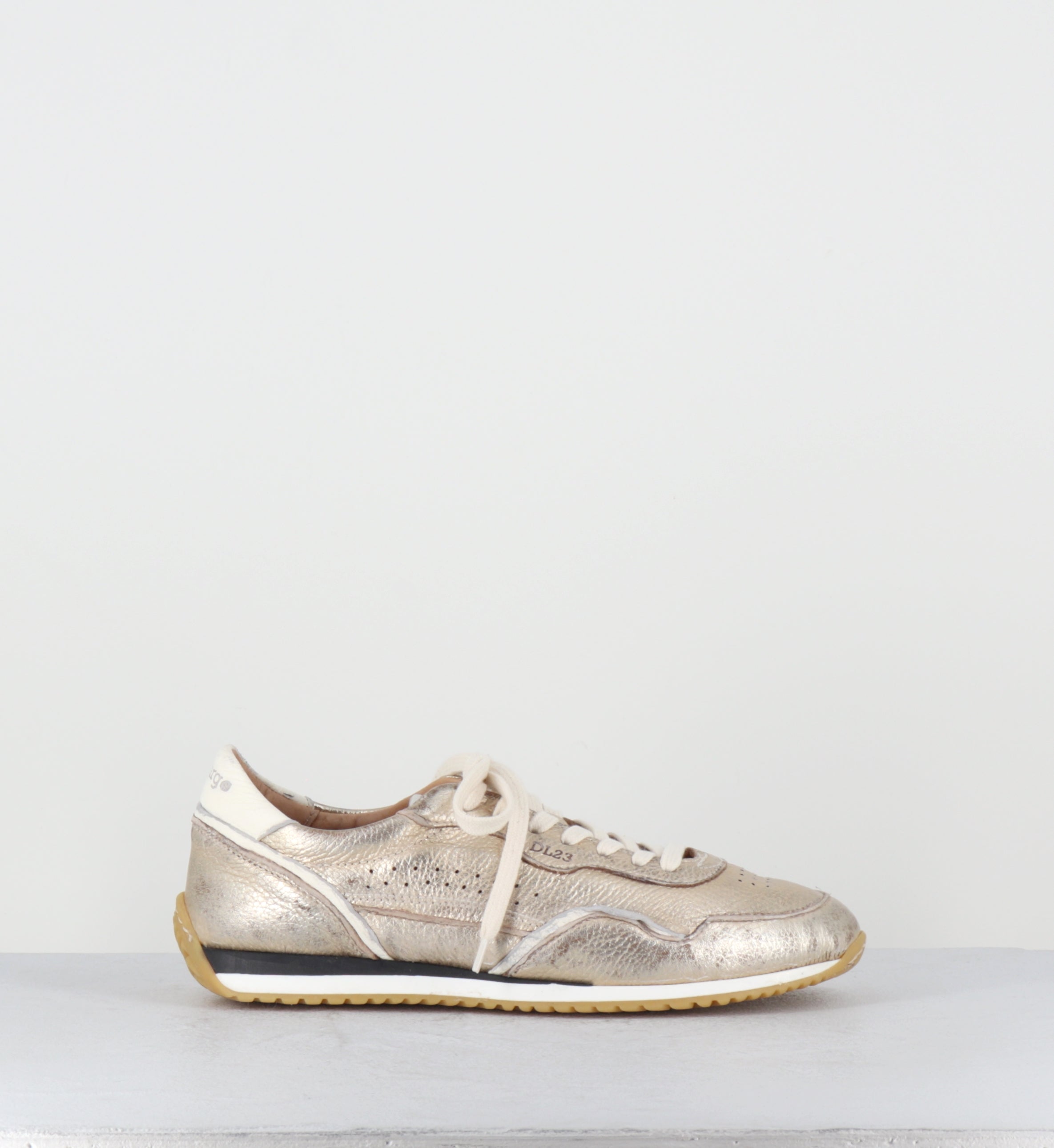 Sneakers en cuir doré - IB01H LAM PLATINO