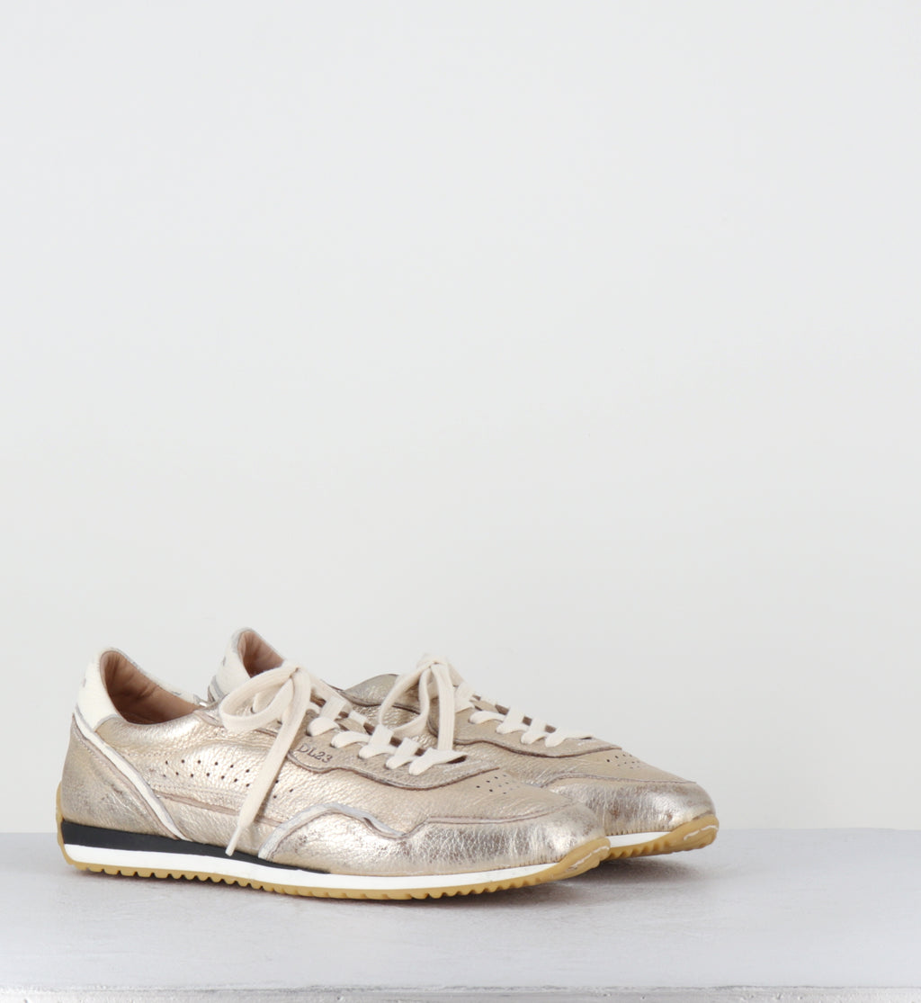 Sneakers en cuir doré - IB01H LAM PLATINO