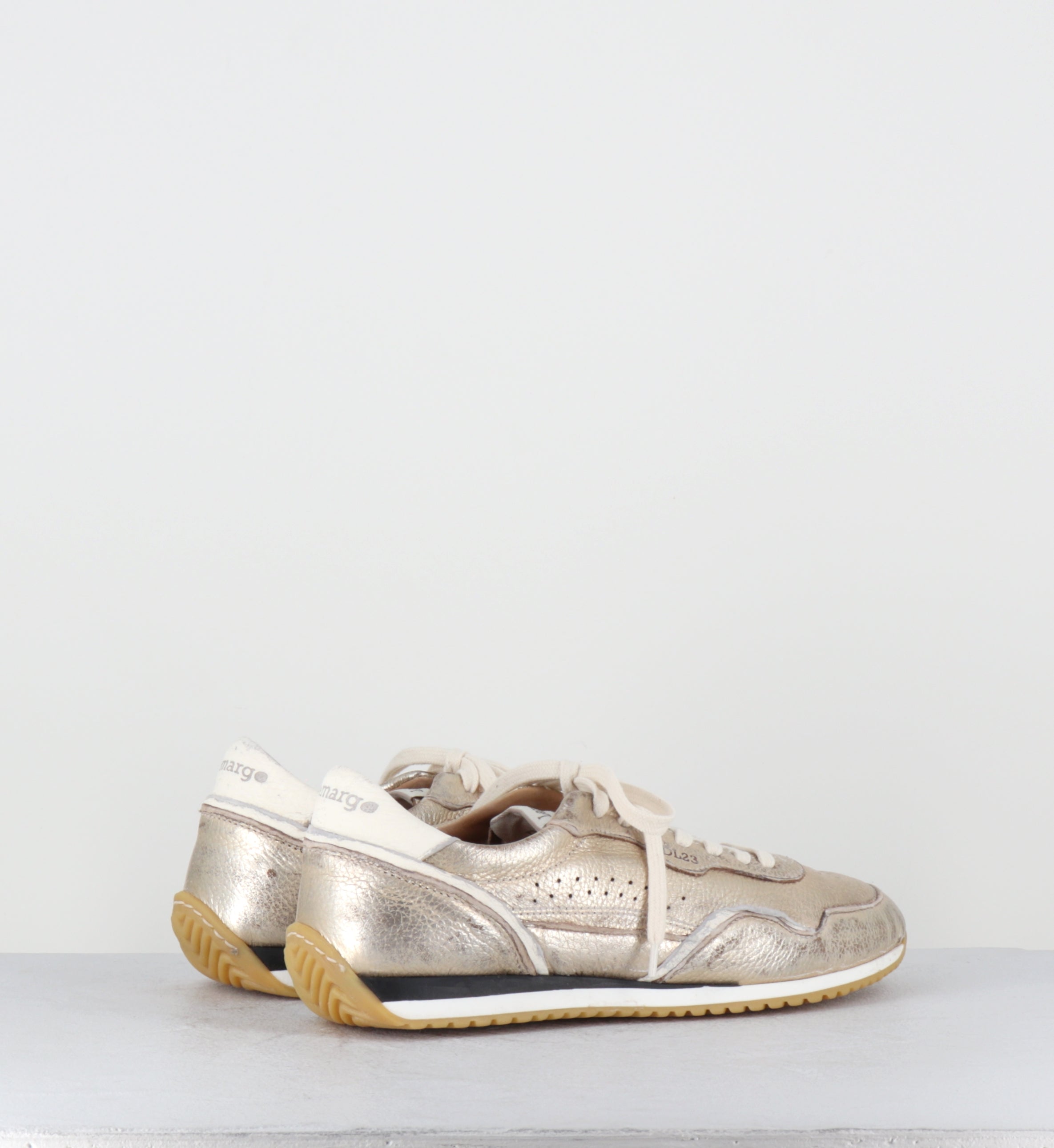 Sneakers en cuir doré - IB01H LAM PLATINO