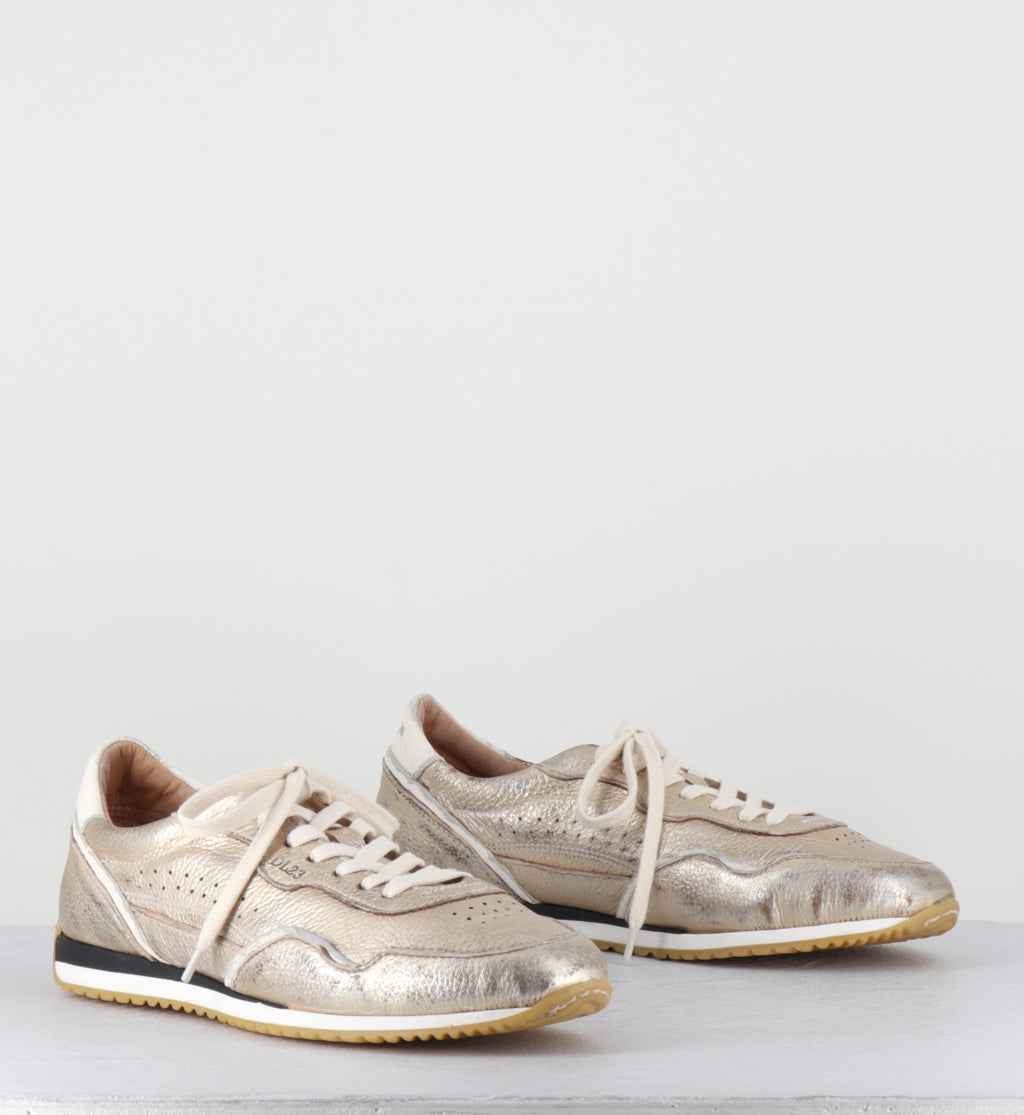 Sneakers en cuir doré - IB01H LAM PLATINO