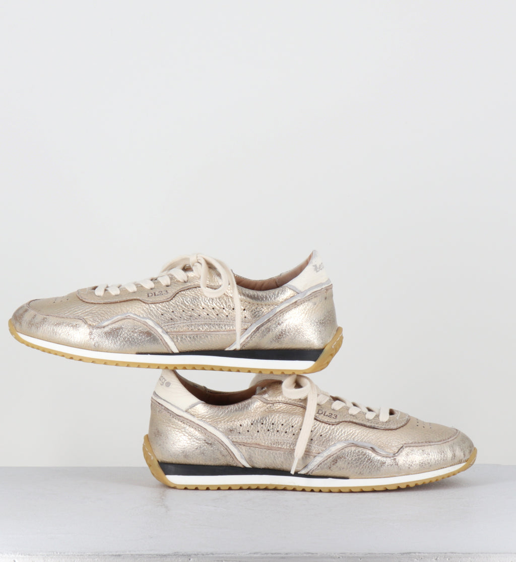 Sneakers en cuir doré - IB01H LAM PLATINO