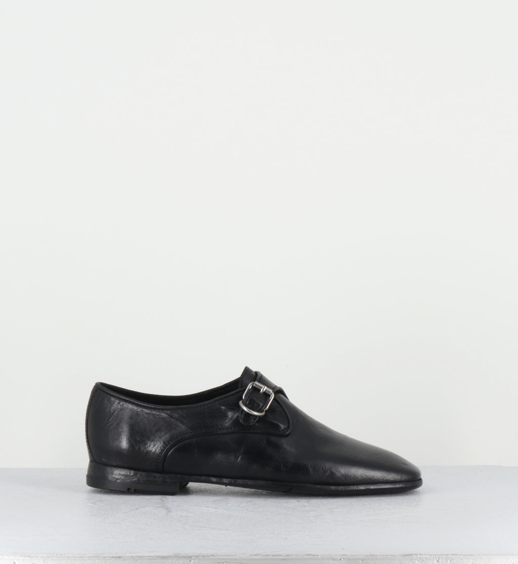 Chaussures boucle cuir noir - IX03A RANCH NERO