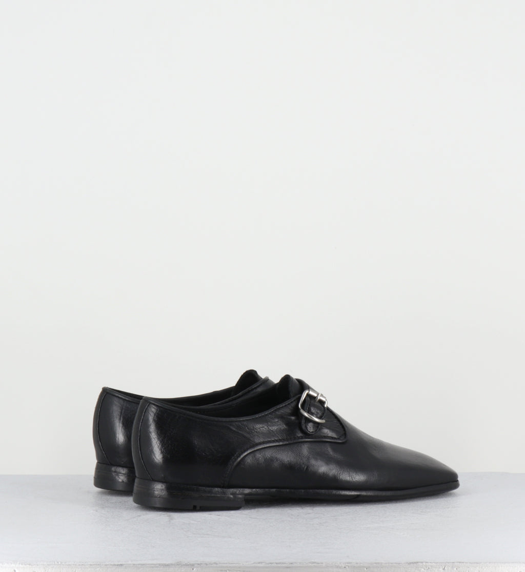 Chaussures boucle cuir noir - IX03A RANCH NERO