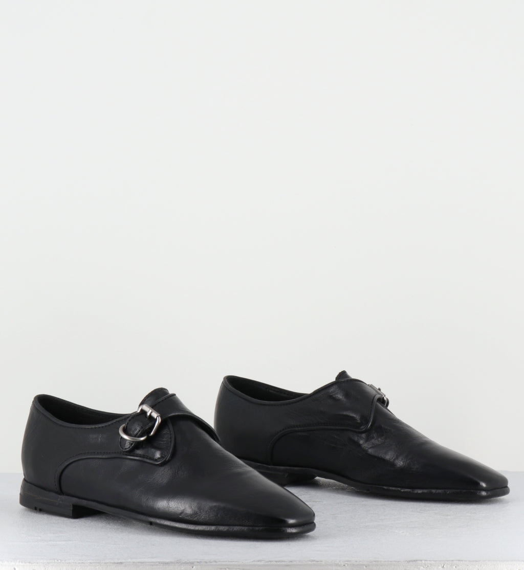 Chaussures boucle cuir noir - IX03A RANCH NERO