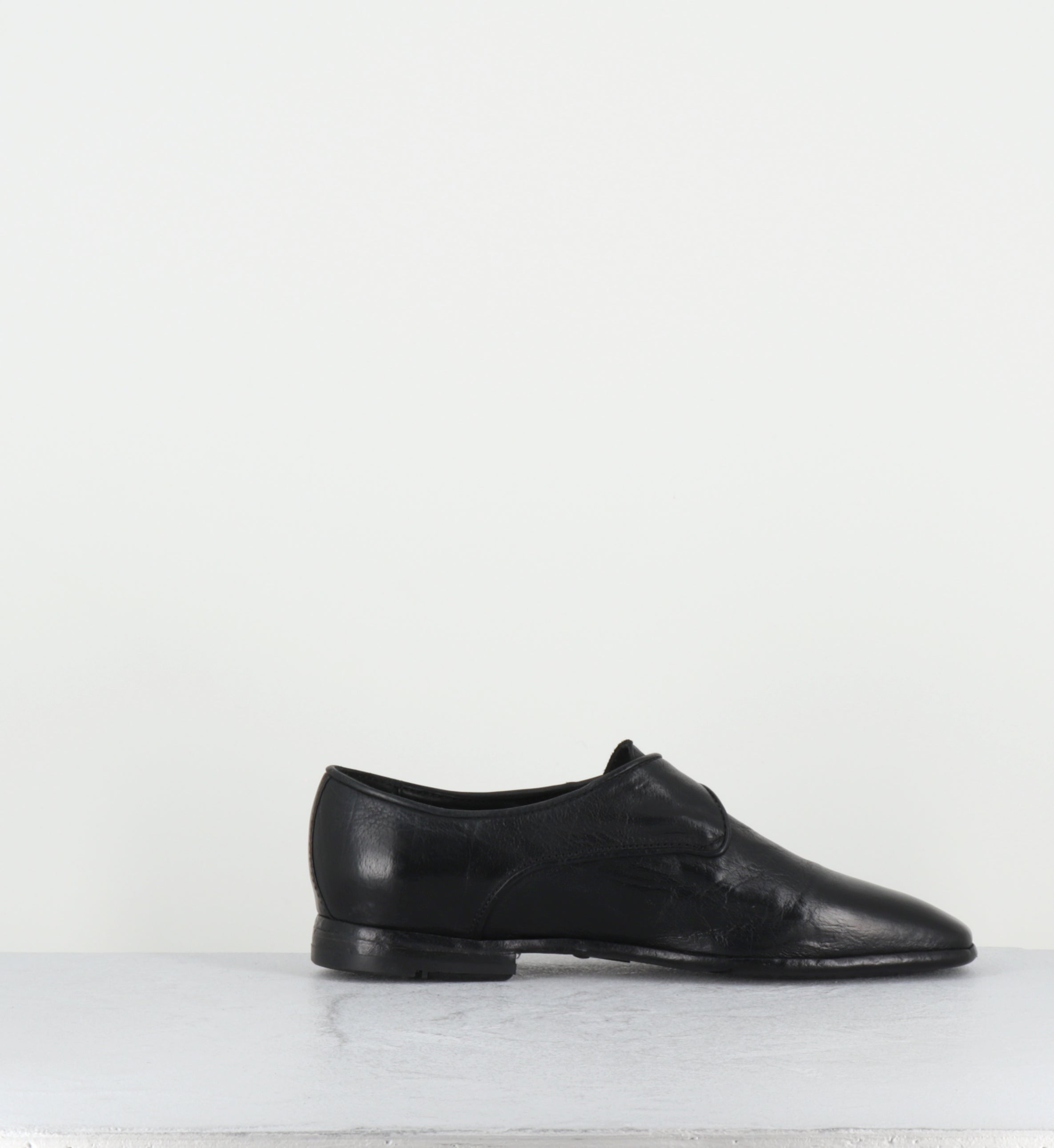 Chaussures boucle cuir noir - IX03A RANCH NERO