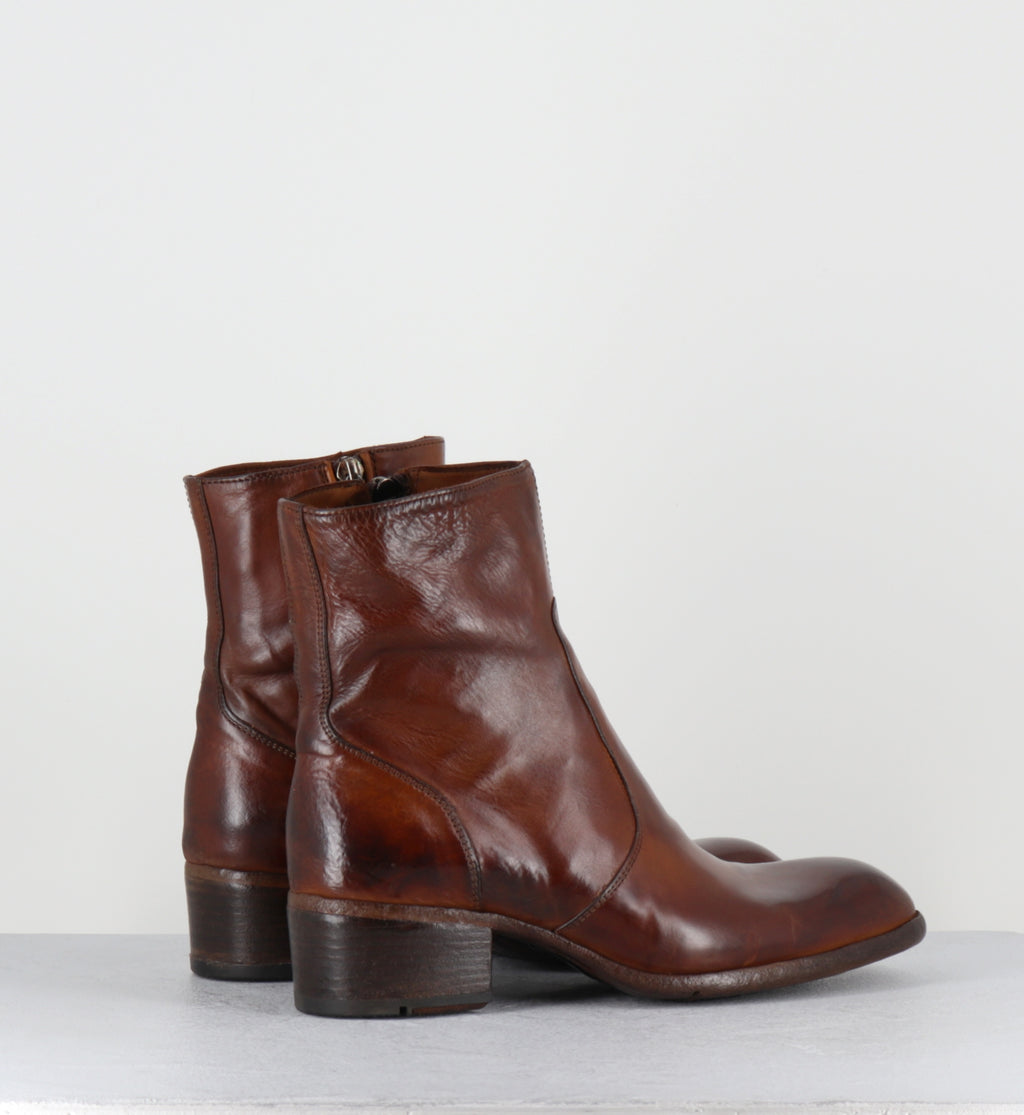 Boots en cuir camel - JO03A DIVER COGNAC