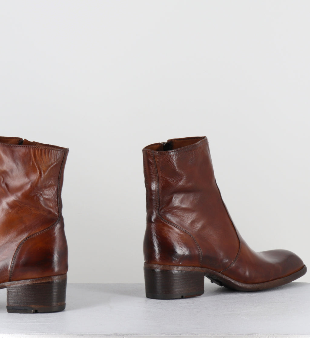 Boots en cuir camel - JO03A DIVER COGNAC