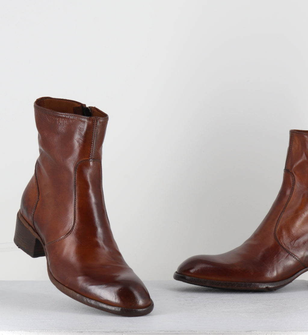 Boots en cuir camel - JO03A DIVER COGNAC