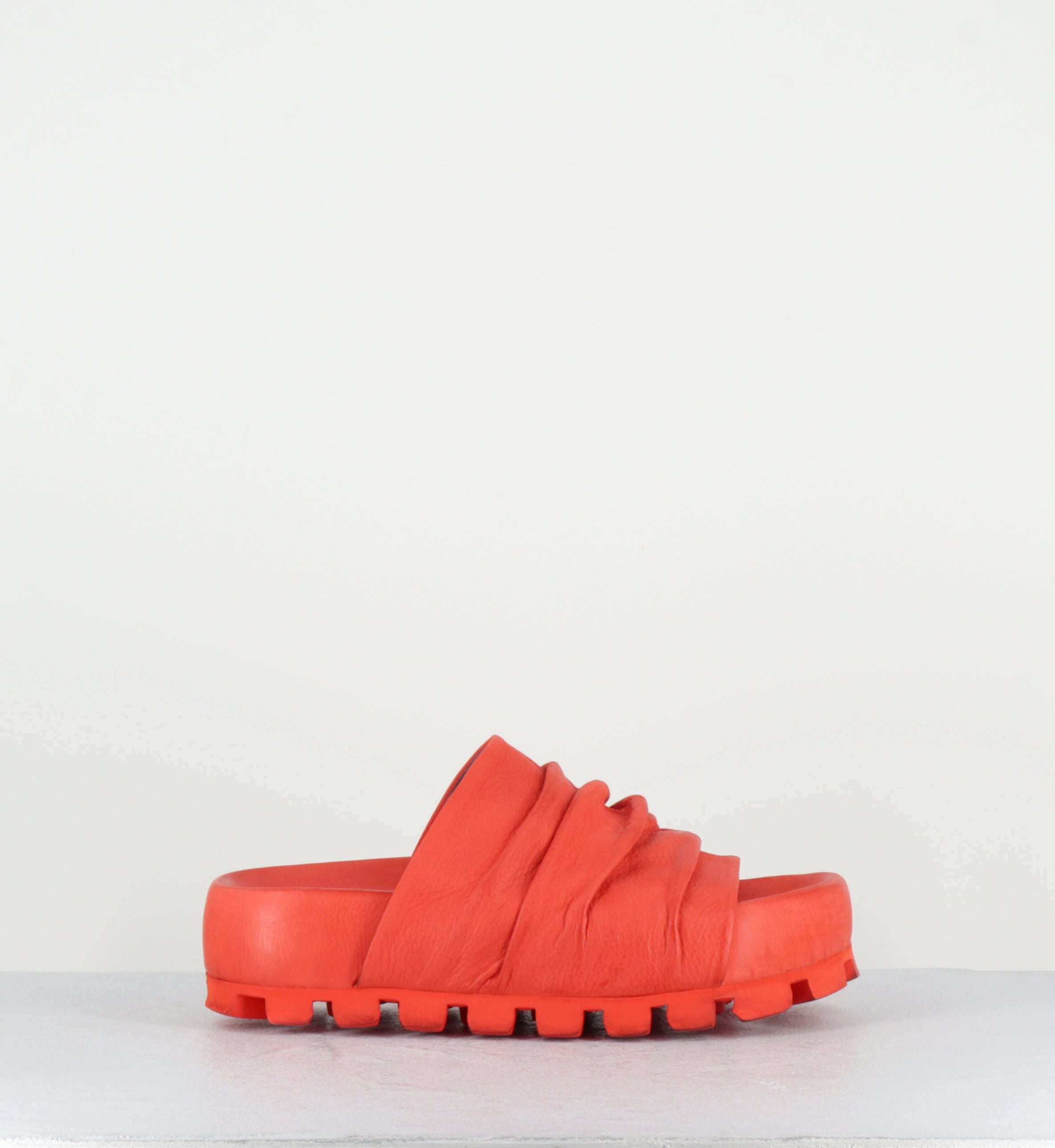 Mules semelle épaisse cuir orange - 9346 GAS APEROL