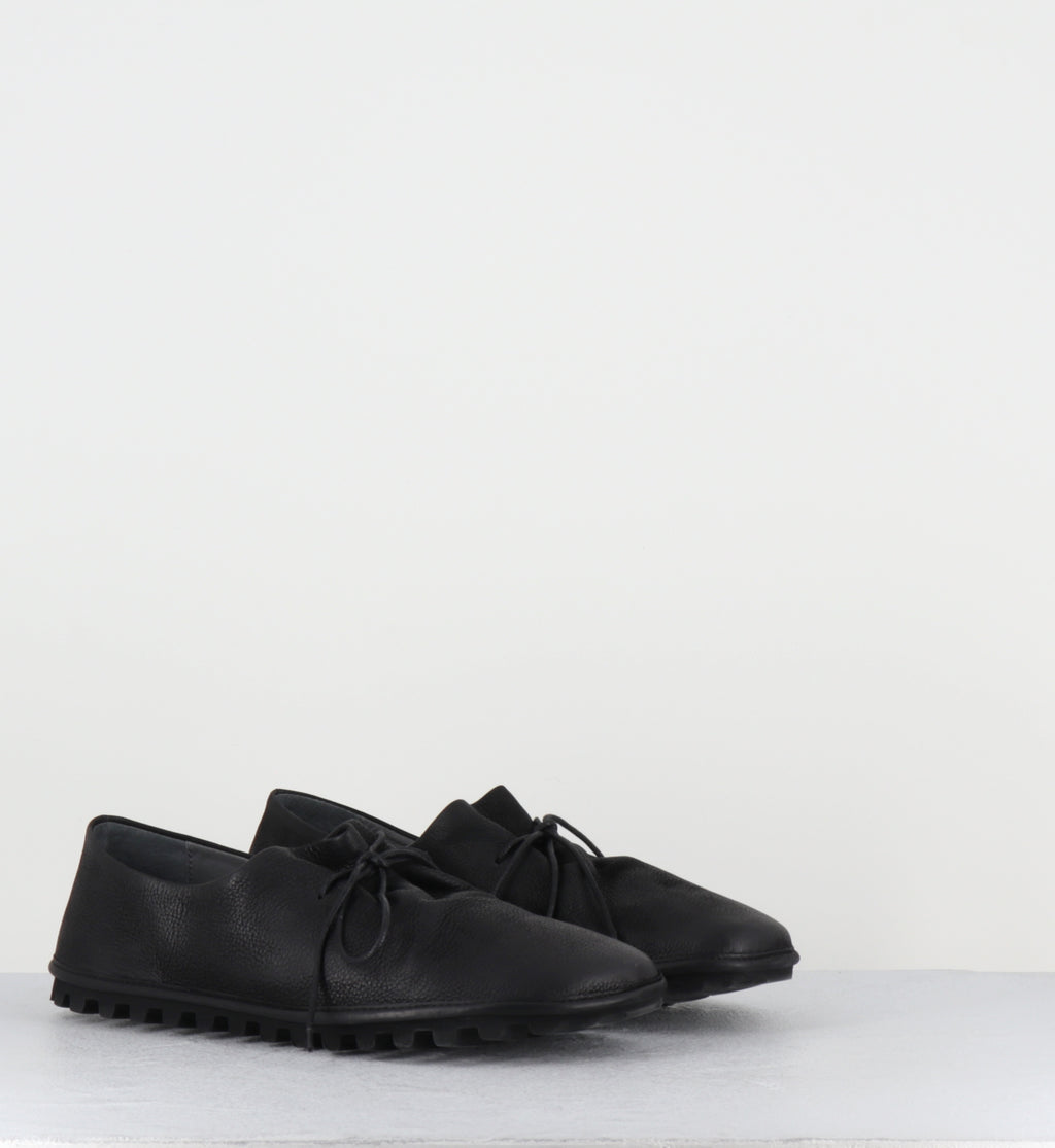 Chaussures à lacets cuir noir - 9944 GAS NERO