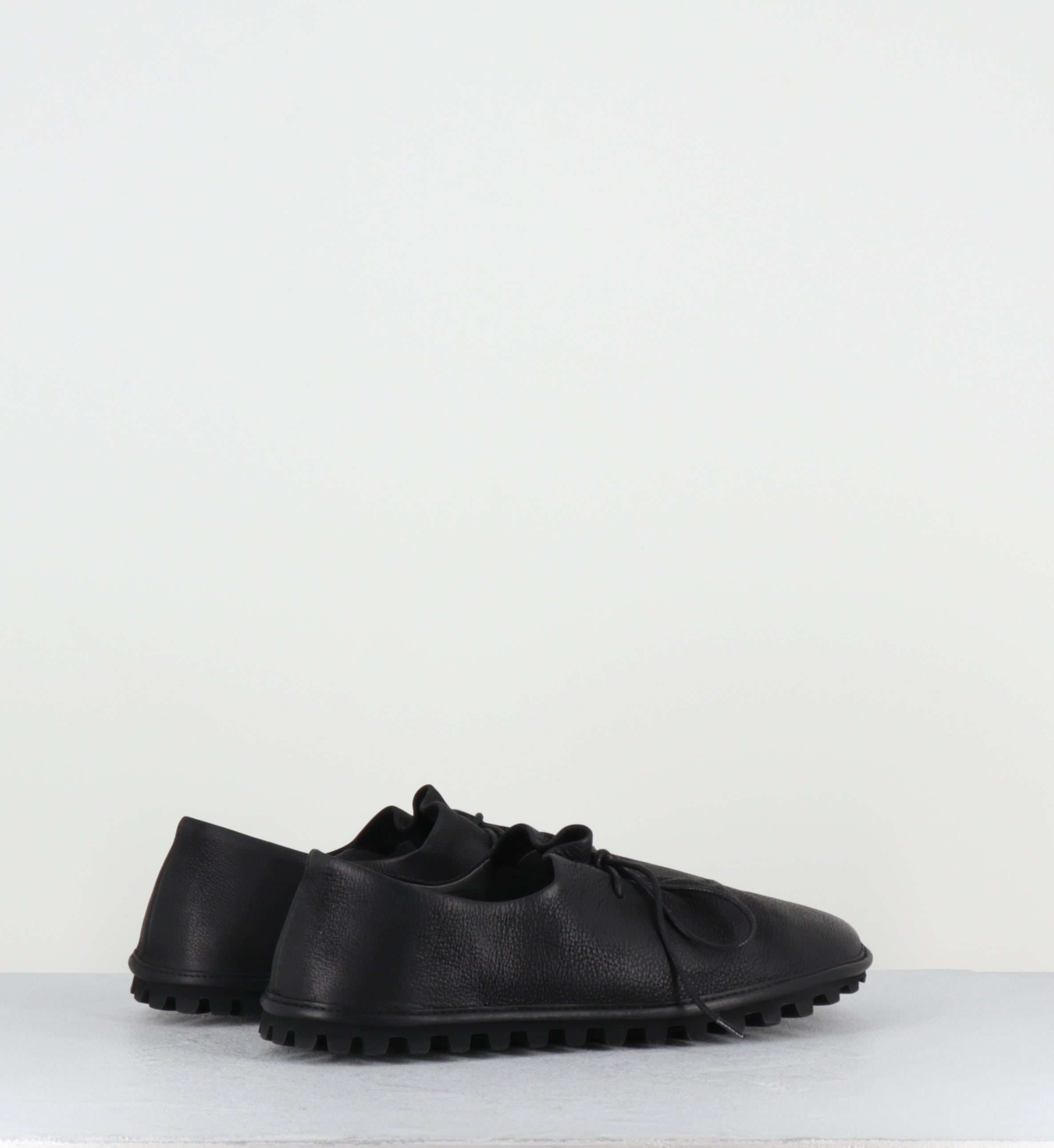 Chaussures à lacets cuir noir - 9944 GAS NERO