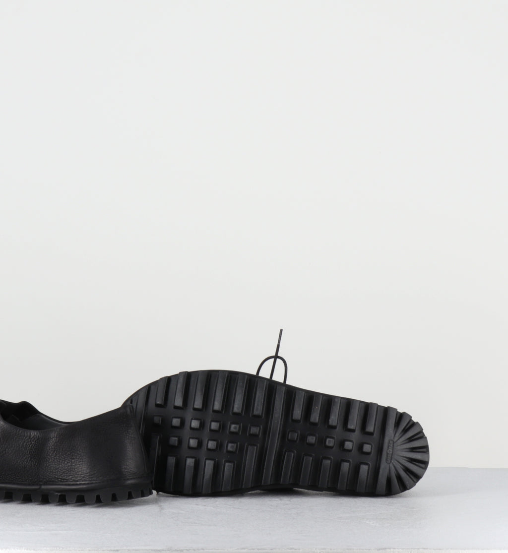Chaussures à lacets cuir noir - 9944 GAS NERO