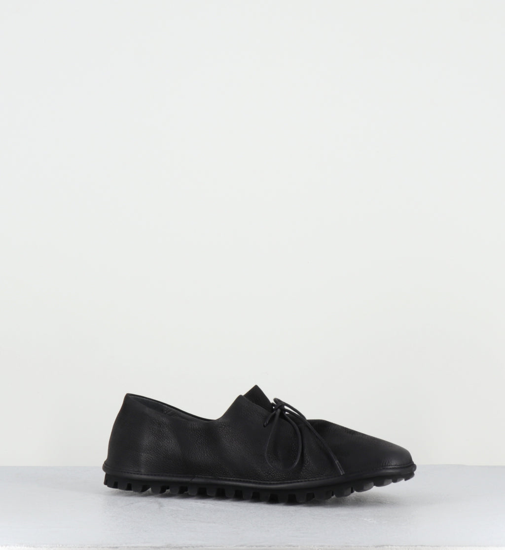 Chaussures à lacets cuir noir - 9944 GAS NERO