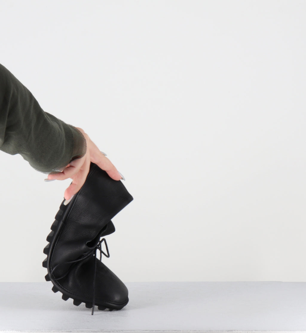 Chaussures à lacets cuir noir - 9944 GAS NERO