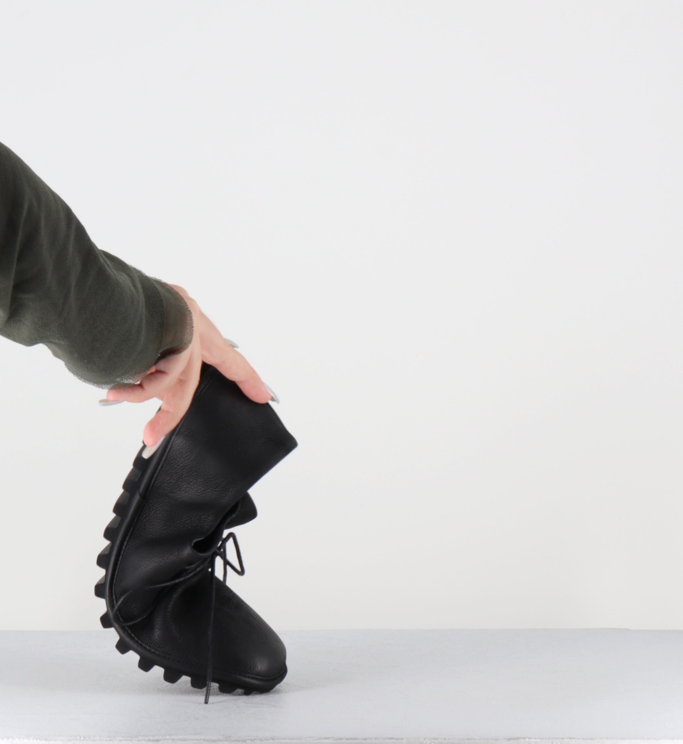 Chaussures à lacets cuir noir - 9944 GAS NERO