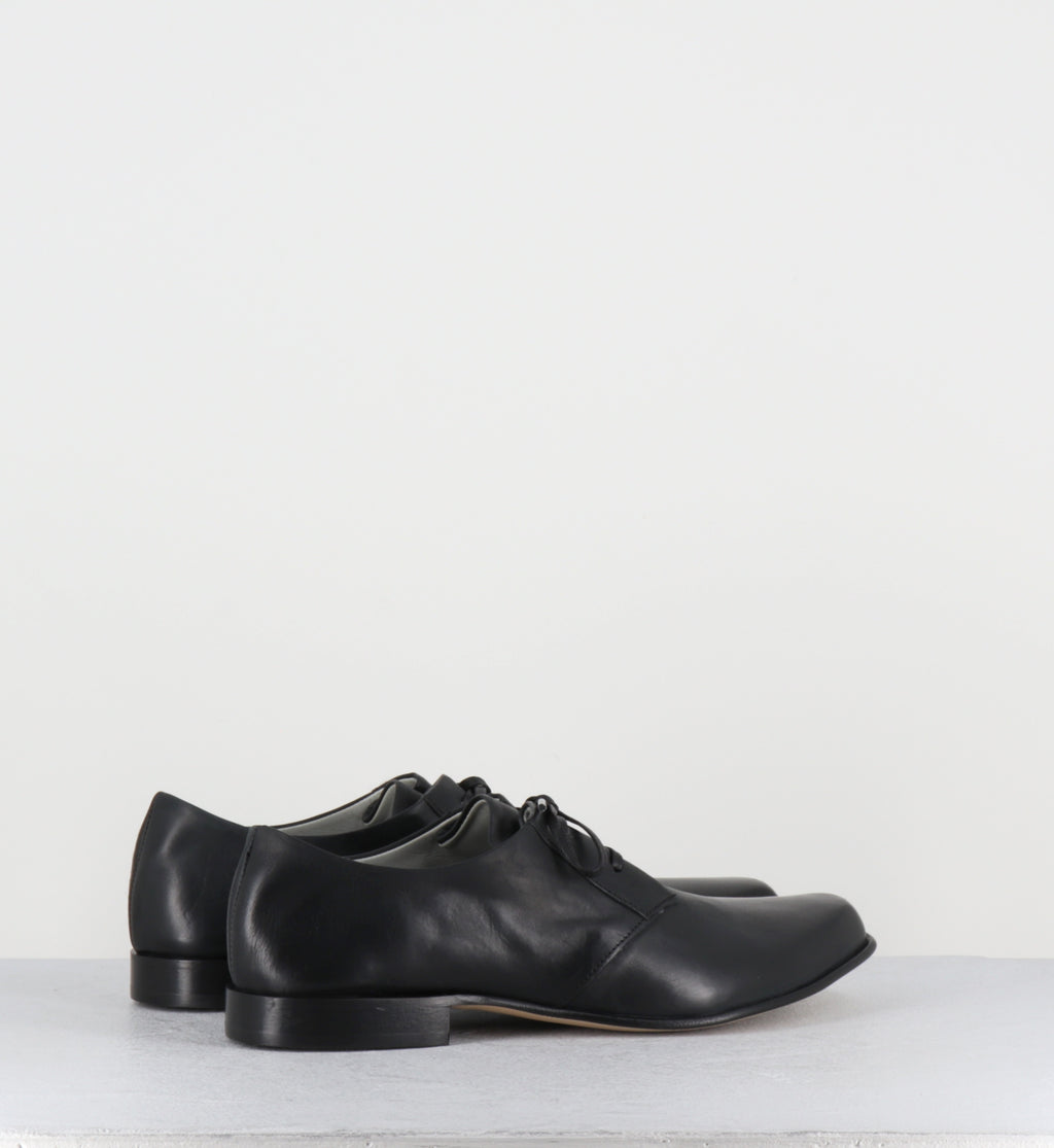 Derby en cuir noir avant-garde - 96502 SAMIR NERO
