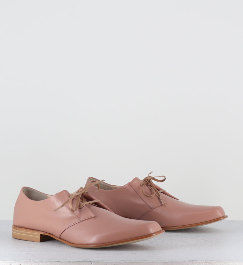 Derby en cuir rose avant-garde - 96502 SAMIR NUDE