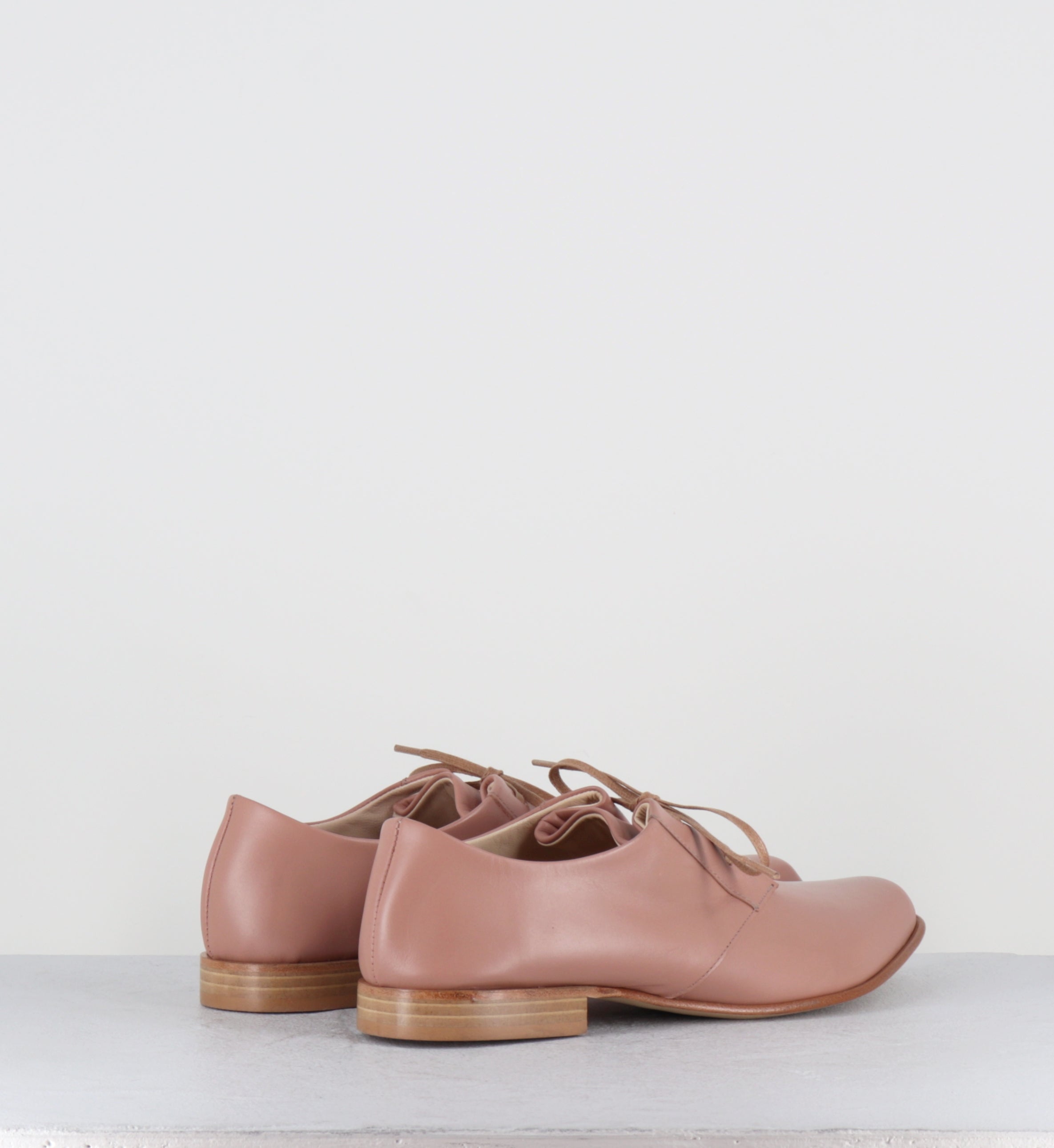Derby en cuir rose avant-garde - 96502 SAMIR NUDE