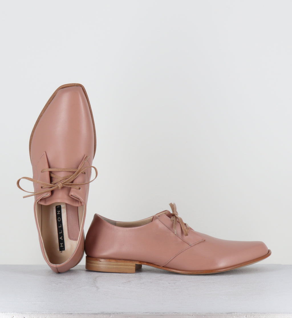 Derby en cuir rose avant-garde - 96502 SAMIR NUDE