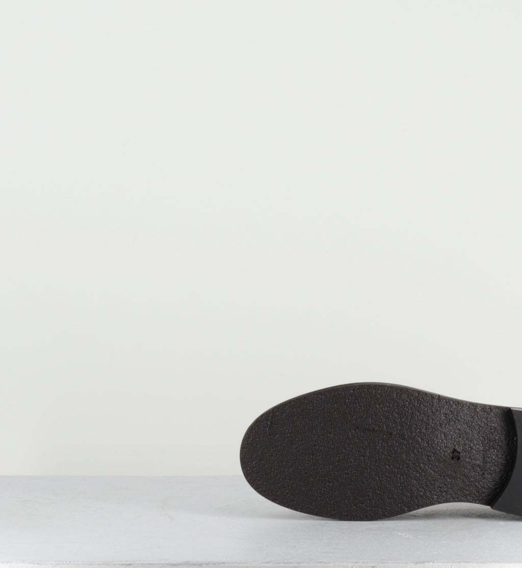 Mocassins à plis en cuir marron - A1328 SETA AFRICA
