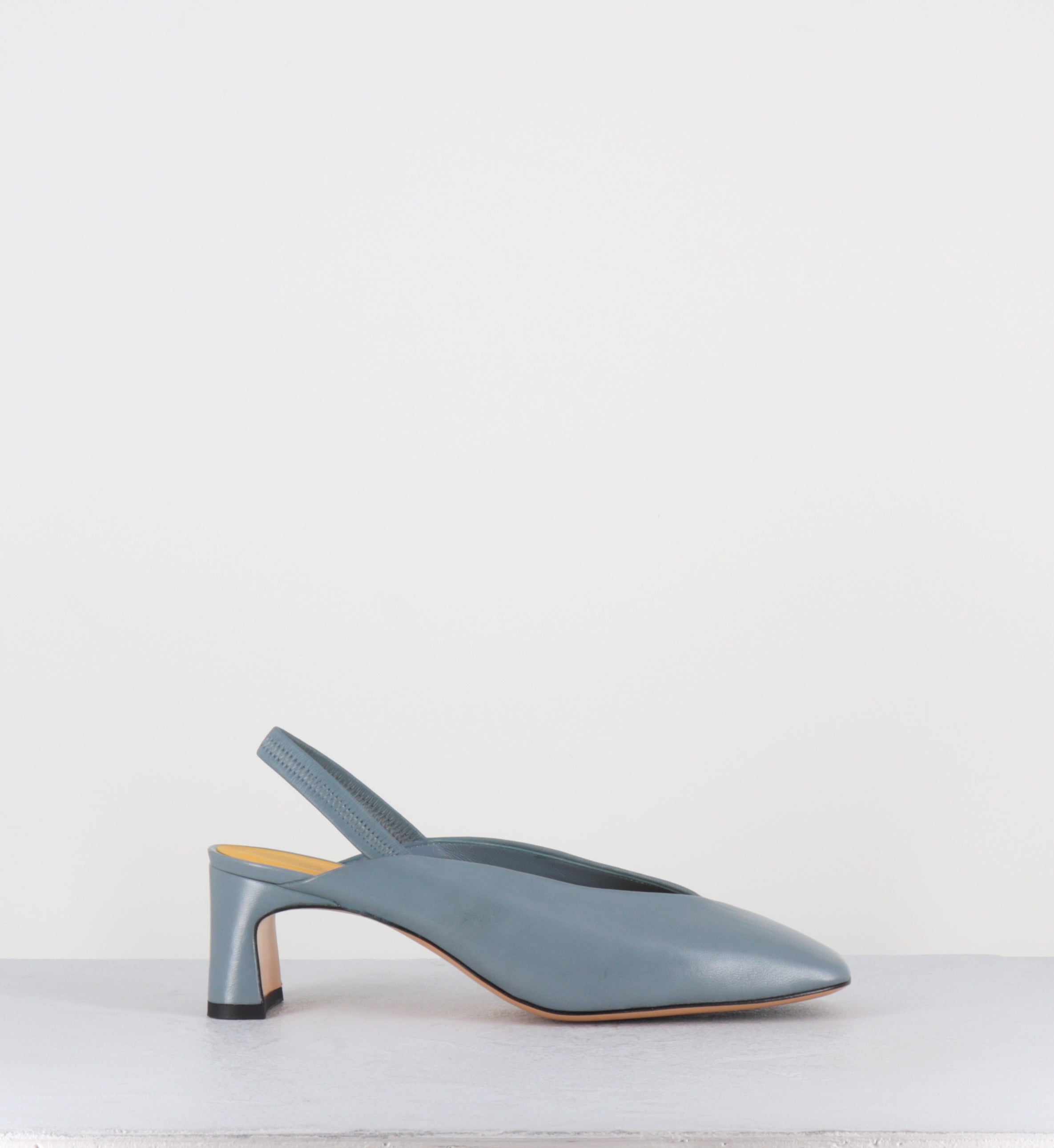 Escarpins slingack en cuir bleu - Z525 SETA CERULEO