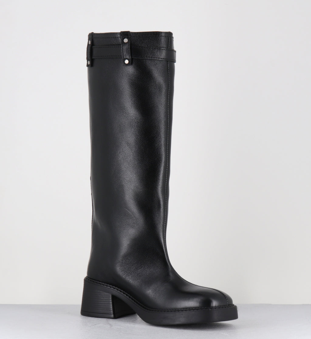IZOLDA ZIPPER TALL BOOTS