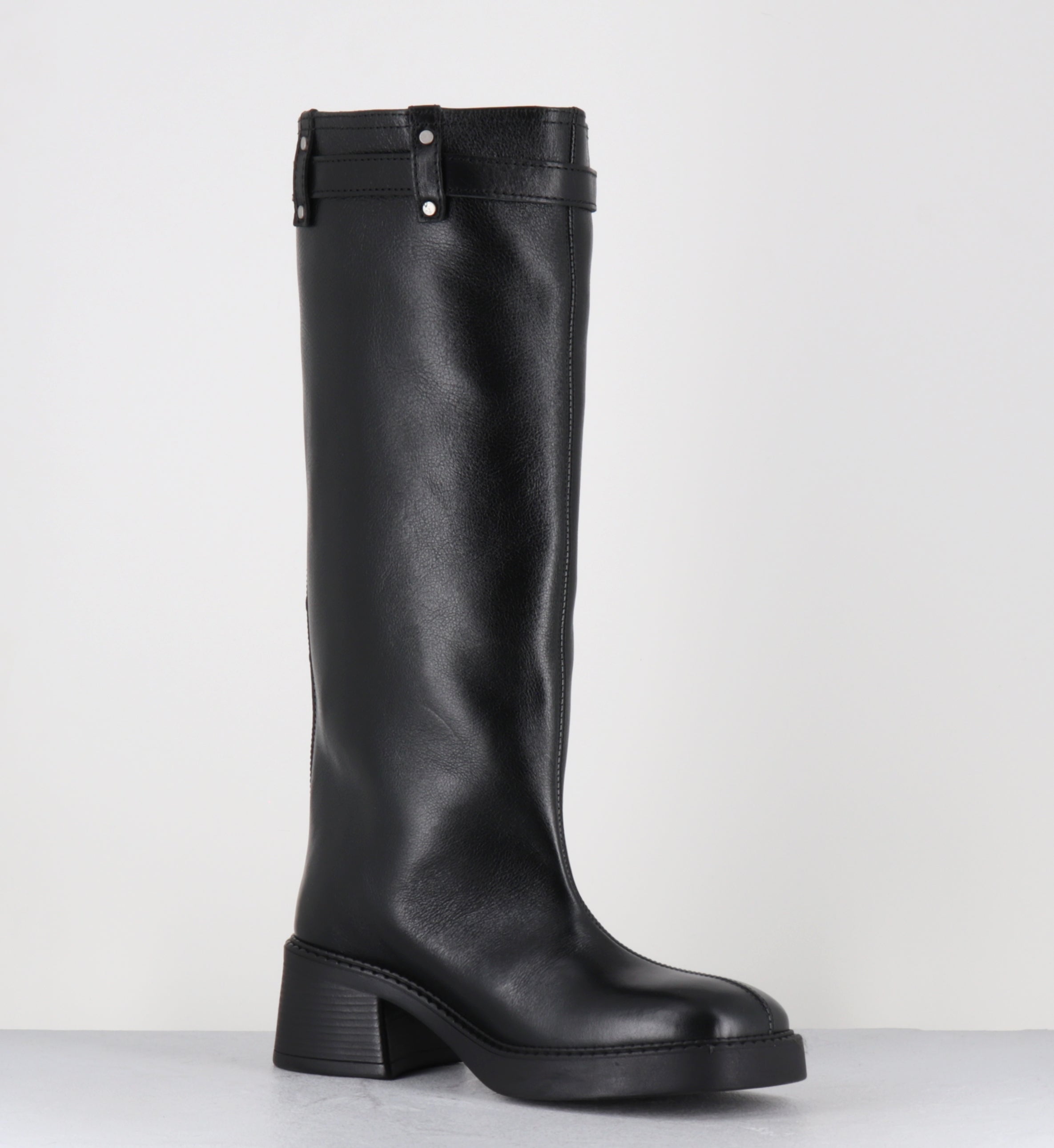 IZOLDA ZIPPER TALL BOOTS