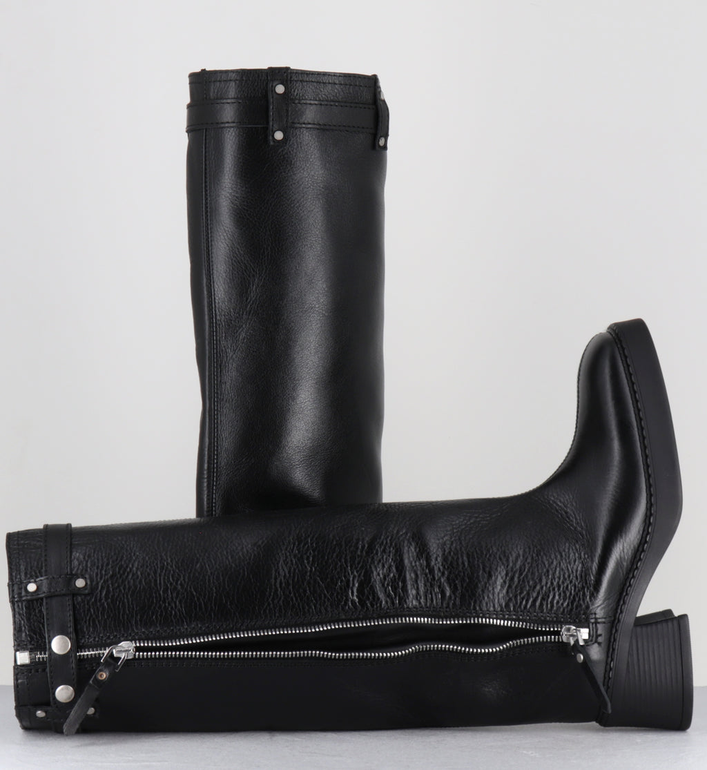 IZOLDA ZIPPER TALL BOOTS