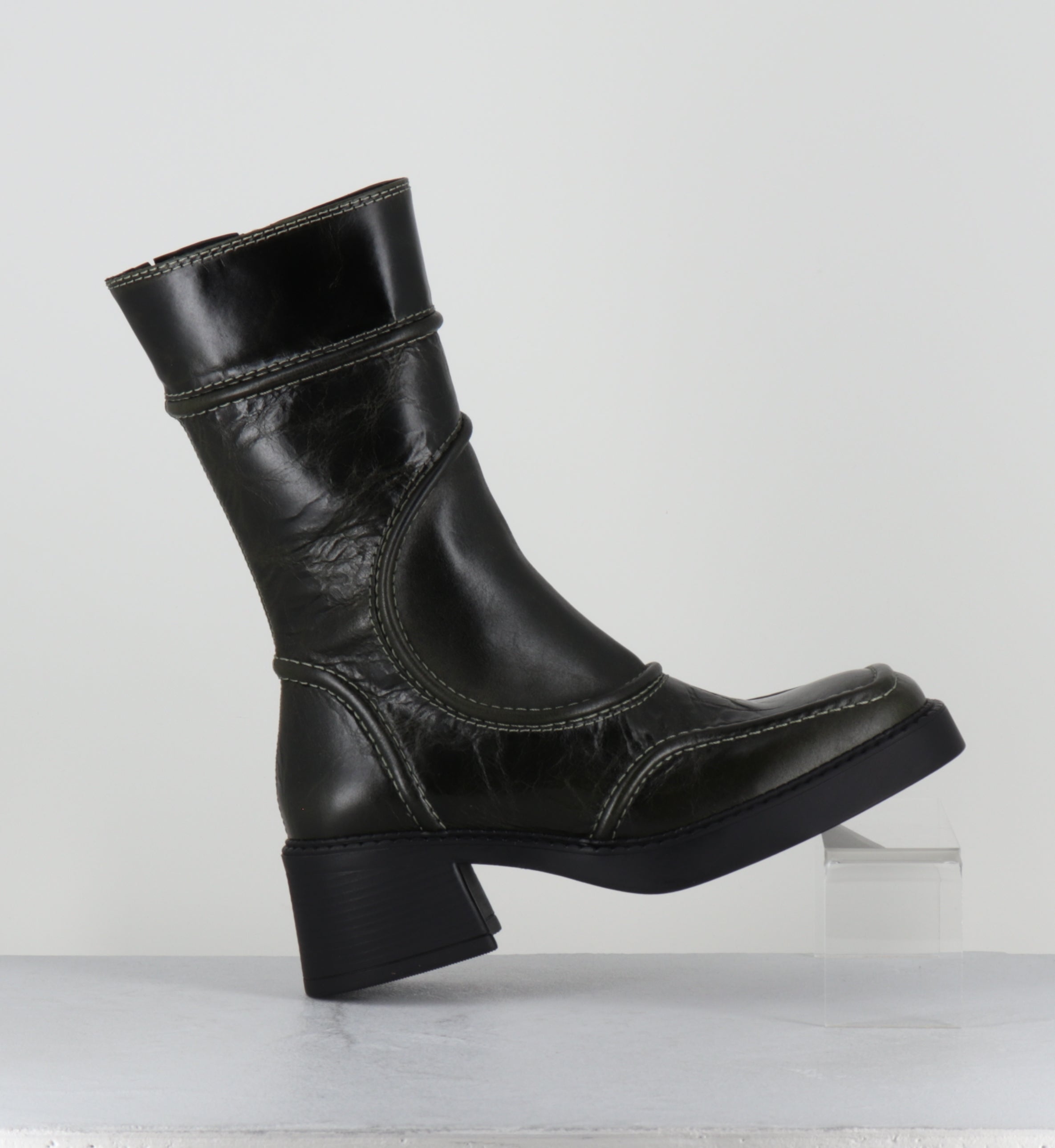 MALENE KHAKI ANKLE BOOTS