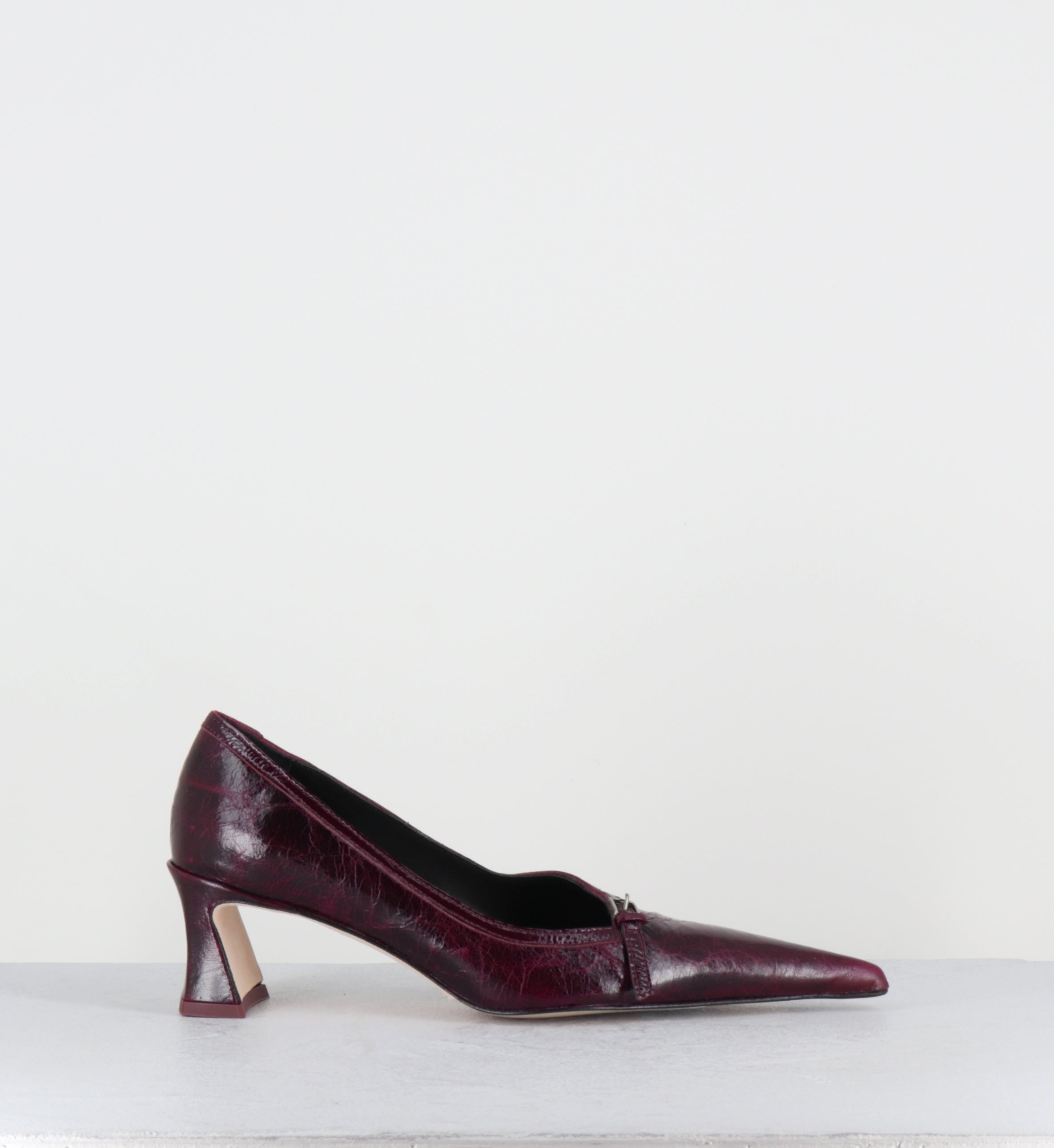 Escarpins en cuir violet bout pointu - PUQHY PURPLE COURTS
