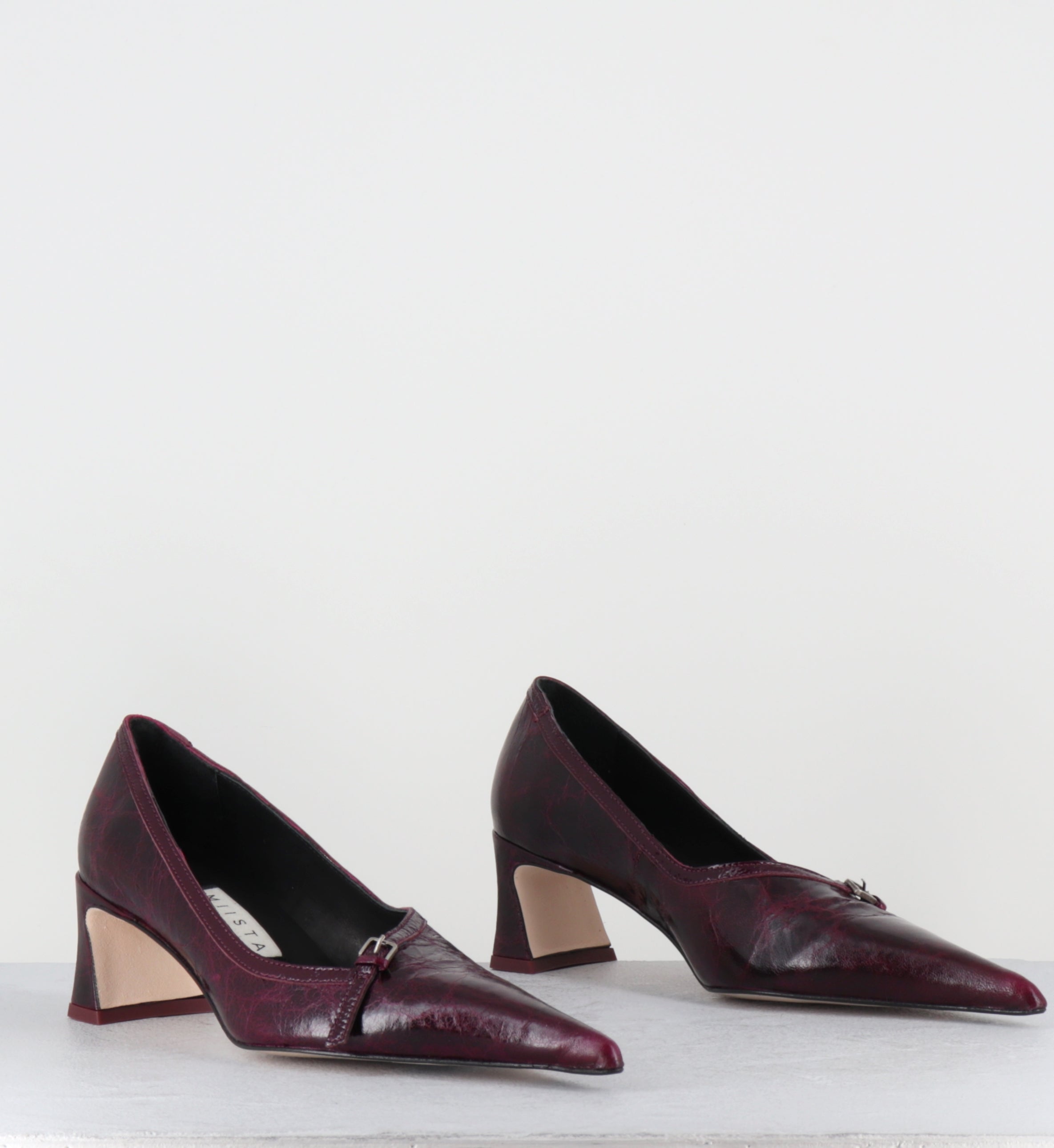 Escarpins en cuir violet bout pointu - PUQHY PURPLE COURTS