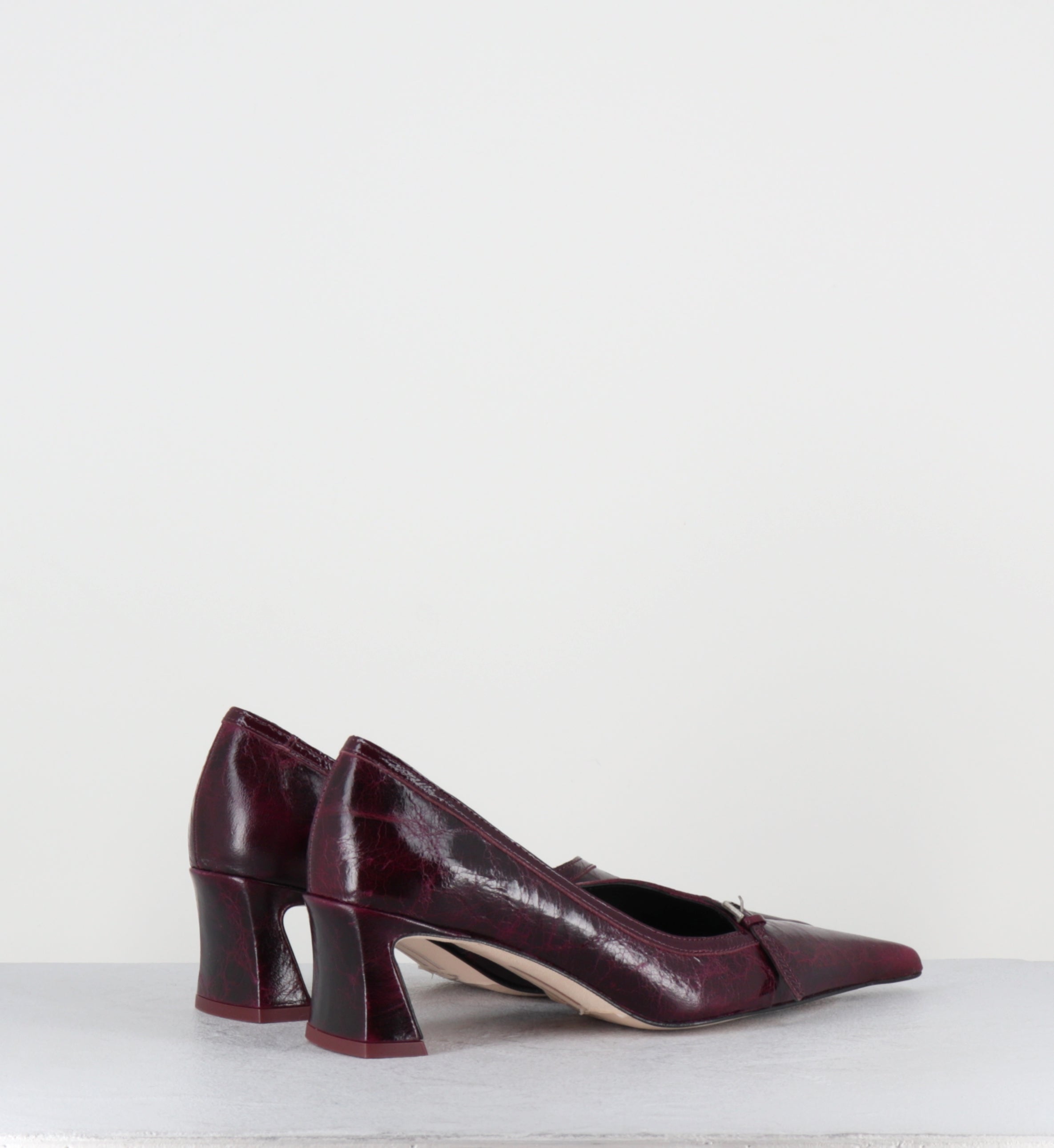 Escarpins en cuir violet bout pointu - PUQHY PURPLE COURTS