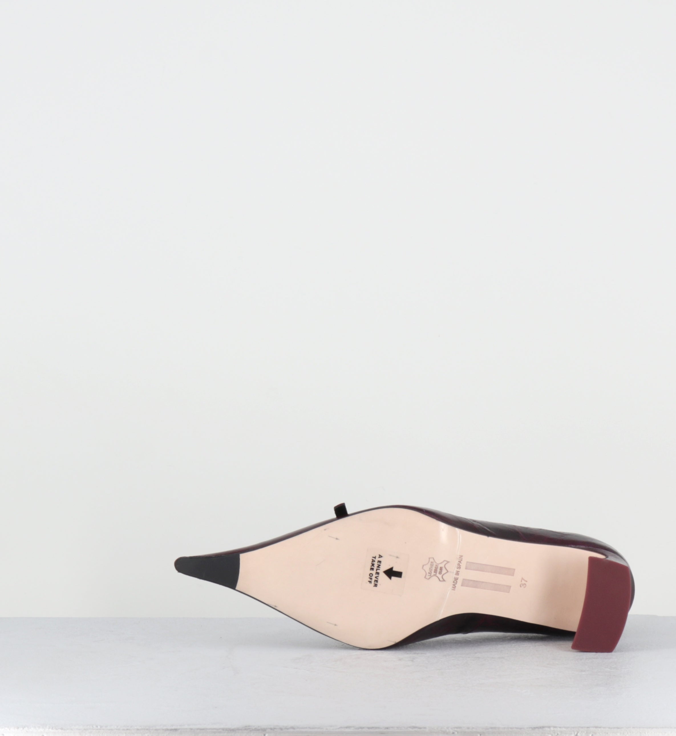 Escarpins en cuir violet bout pointu - PUQHY PURPLE COURTS