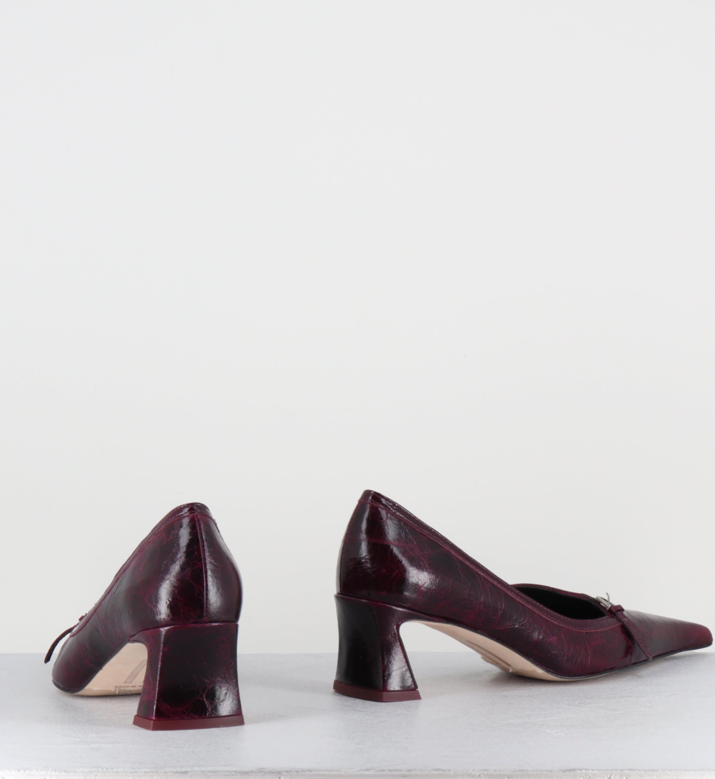 Escarpins en cuir violet bout pointu - PUQHY PURPLE COURTS