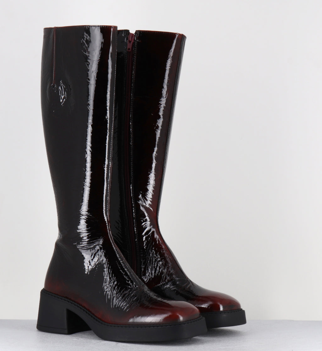 YUMI BURGUNDY BOOTS